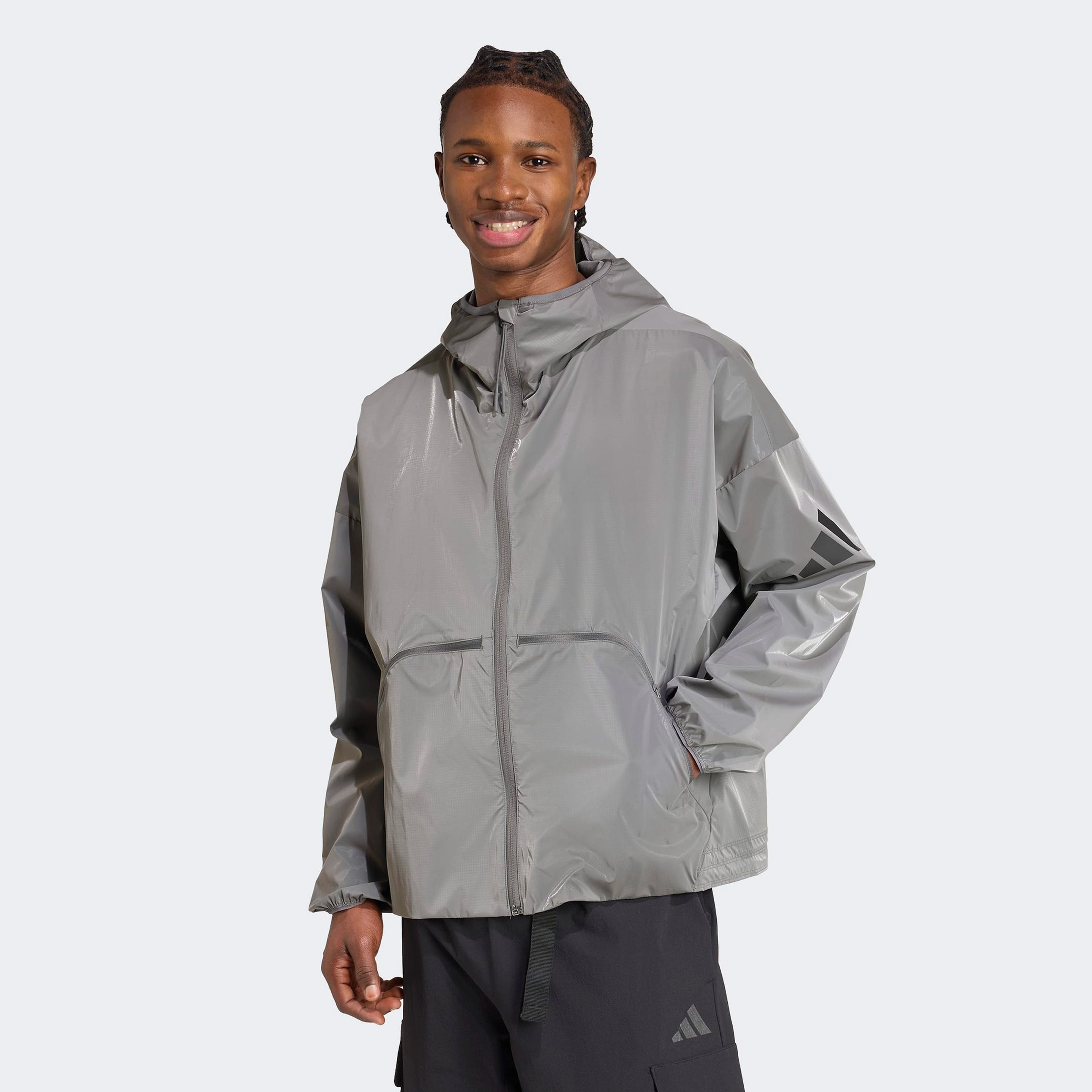 adidas  Ct Holıday b Erkek Gri Ceket