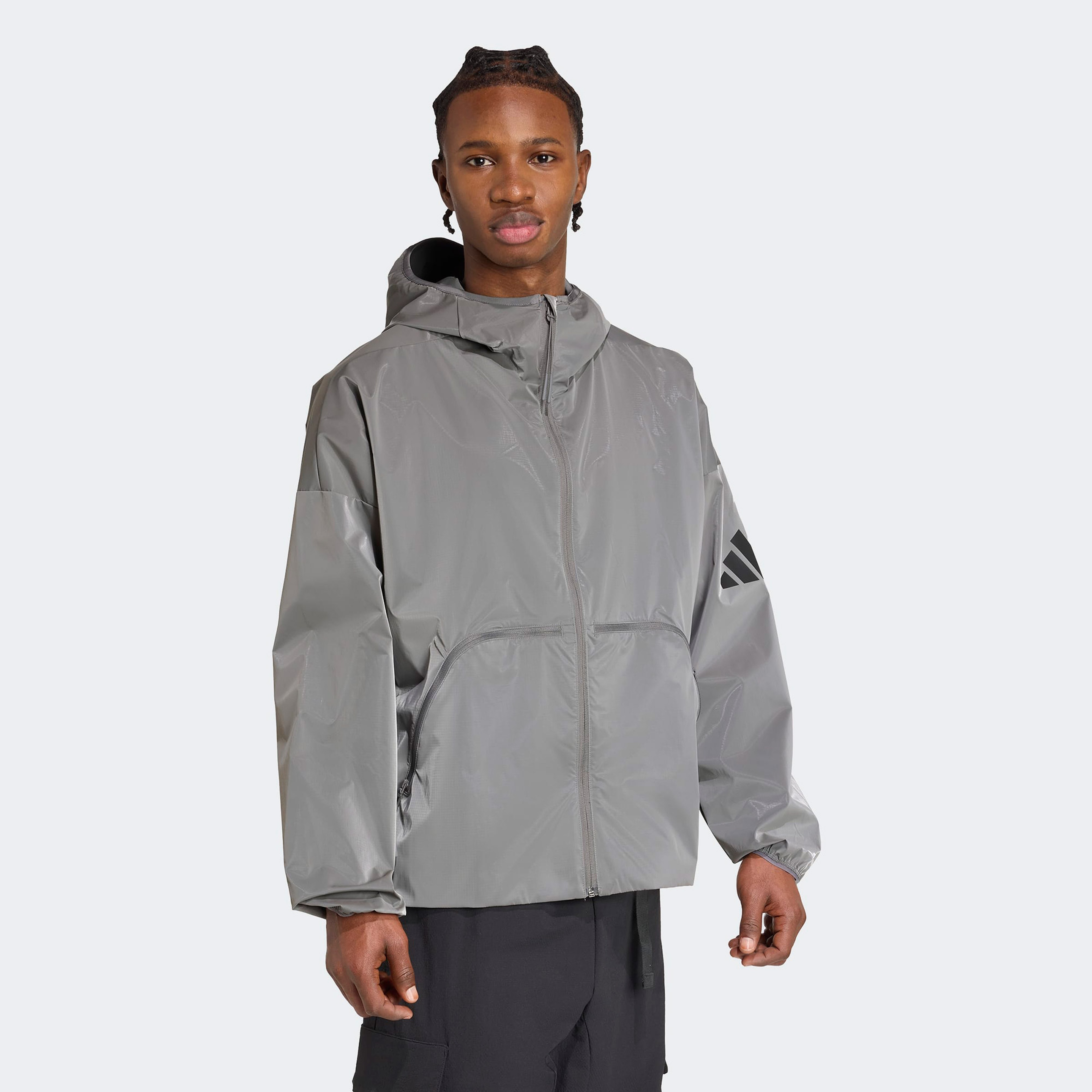 adidas  Ct Holıday b Erkek Gri Ceket