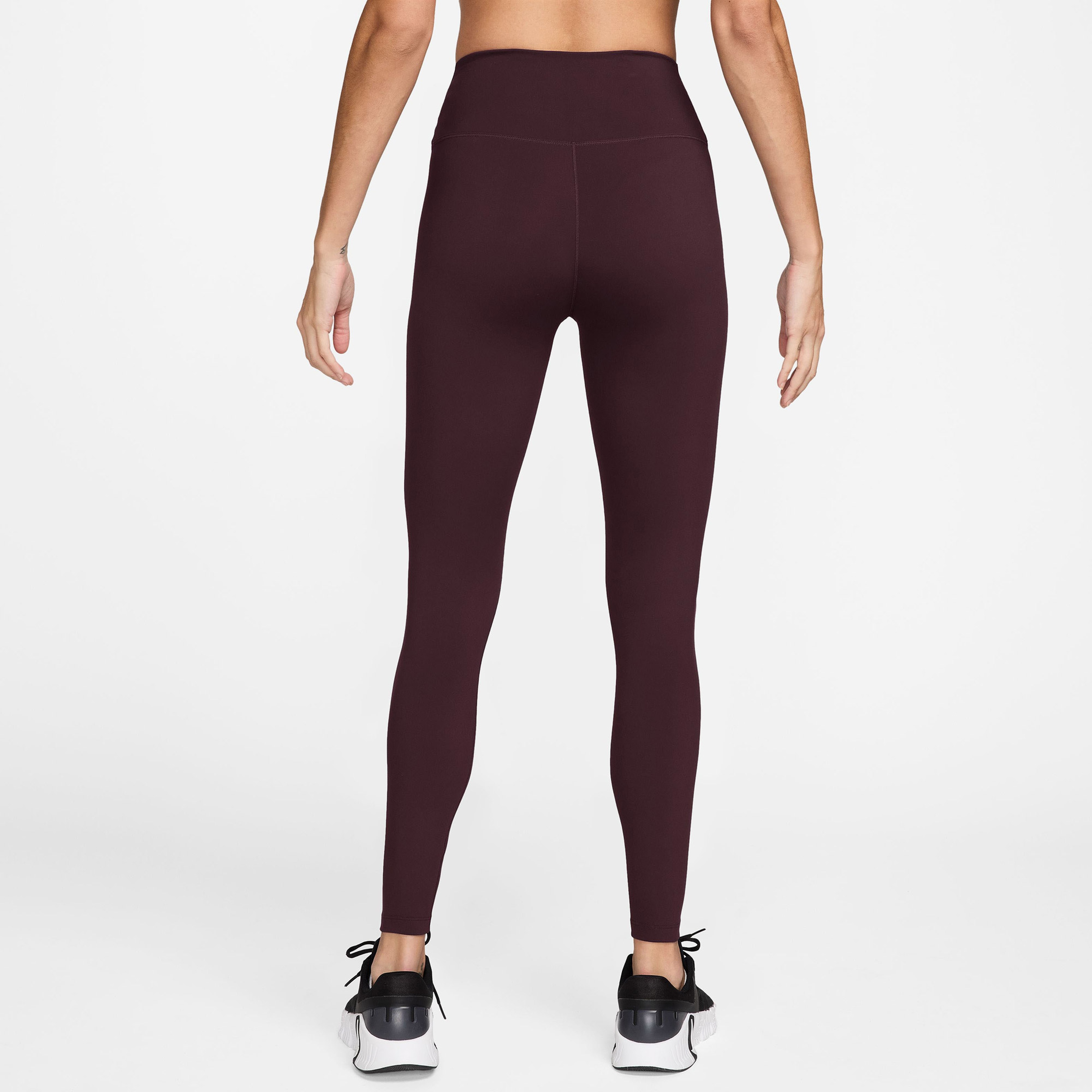 Nike Dri-Fit One Heritage Kadın Bordo Tayt