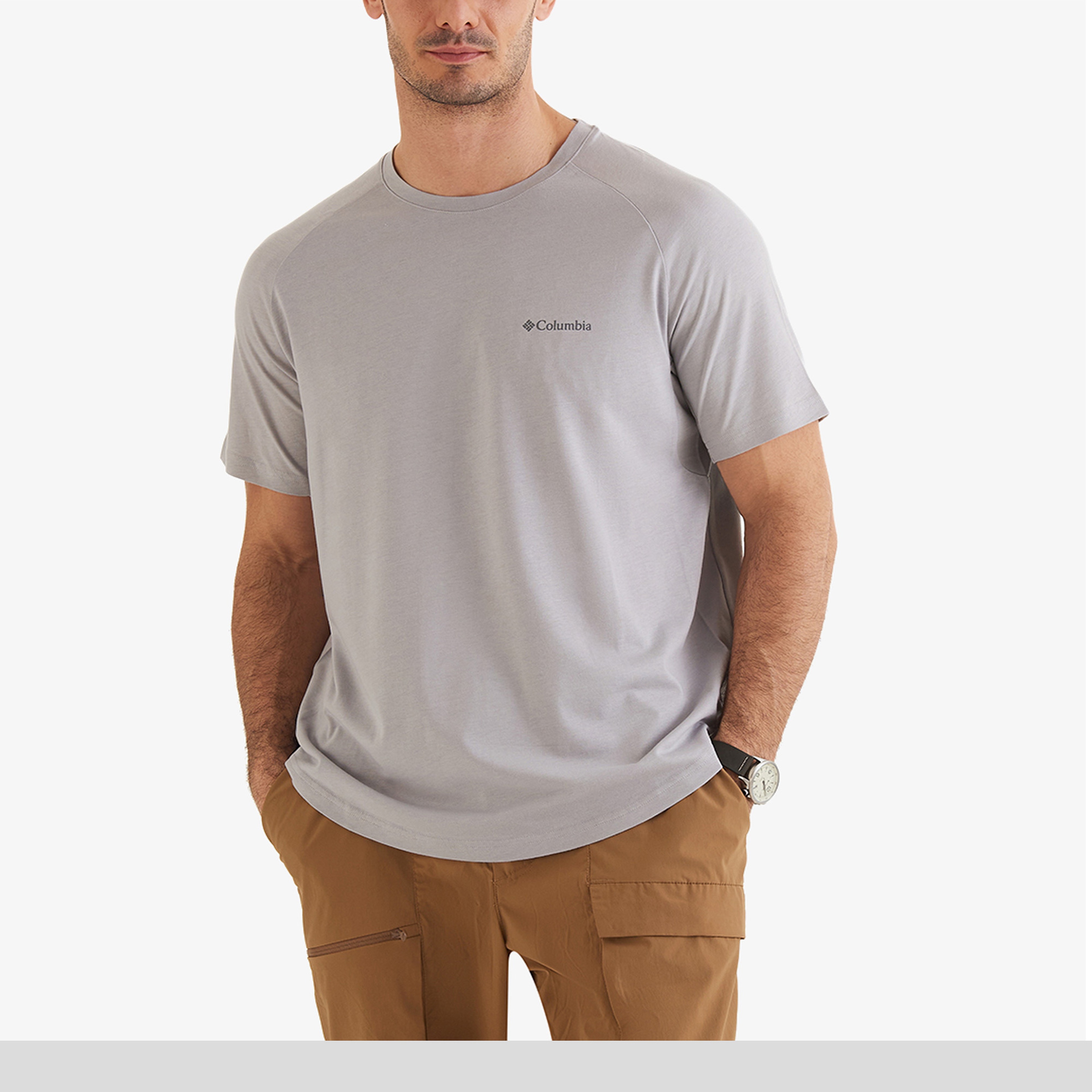 Columbia Erkek Gri T-Shirt