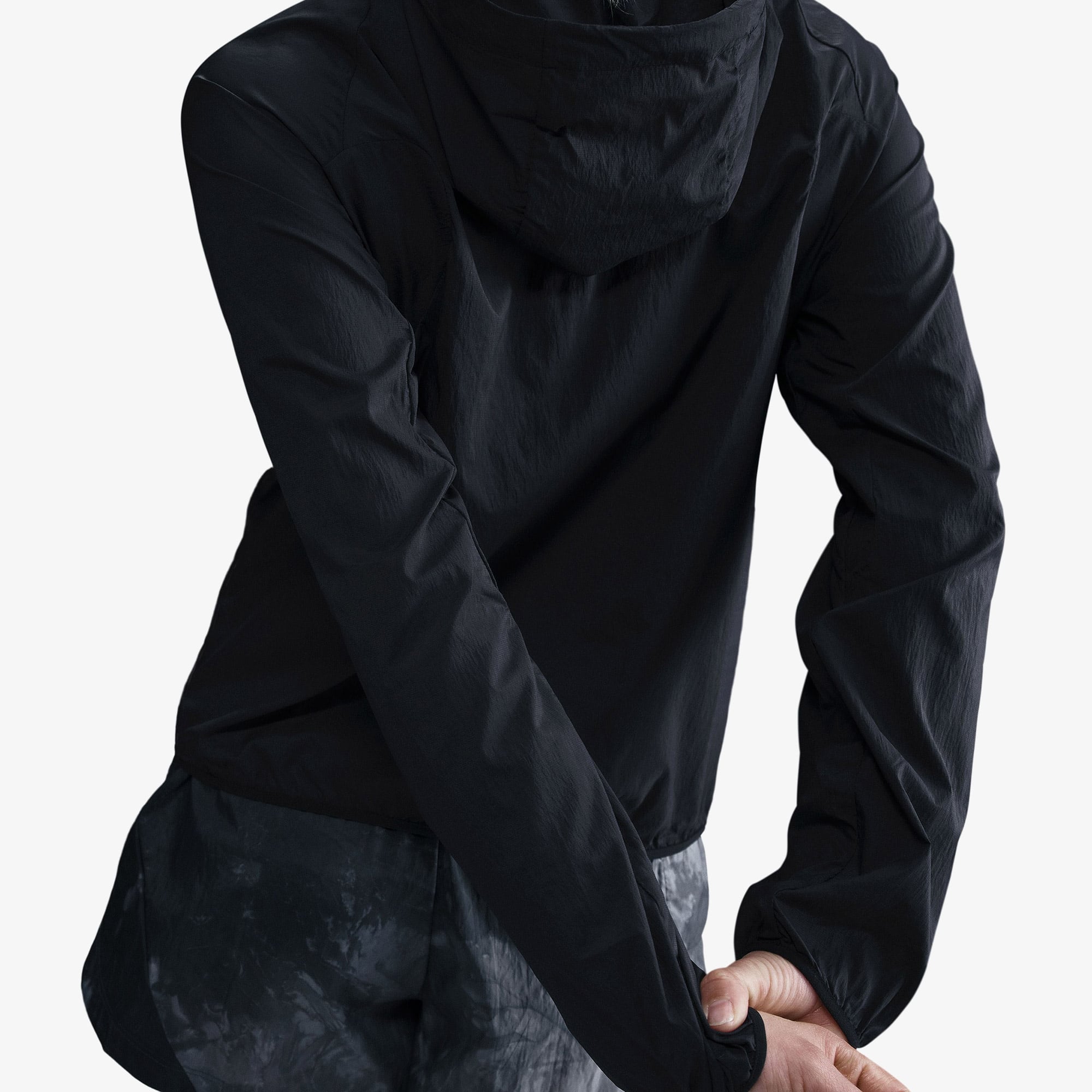 Nike Trail Kadın Siyah Koşu Yağmurluğu