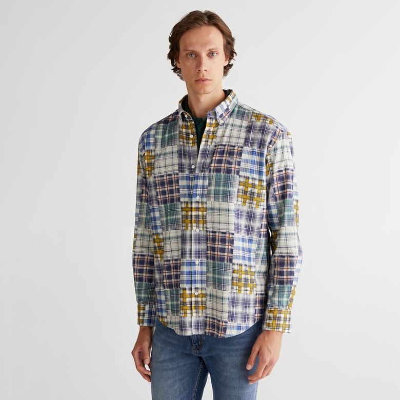 GANT Erkek Lacivert Relaxed Fit  Gömlek