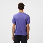 EA7 Erkek Mavi Bisiklet Yaka T-Shirt