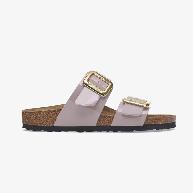 Birkenstock Sydney Cushion Buckle Bf Patent Kadın Mor Terlik