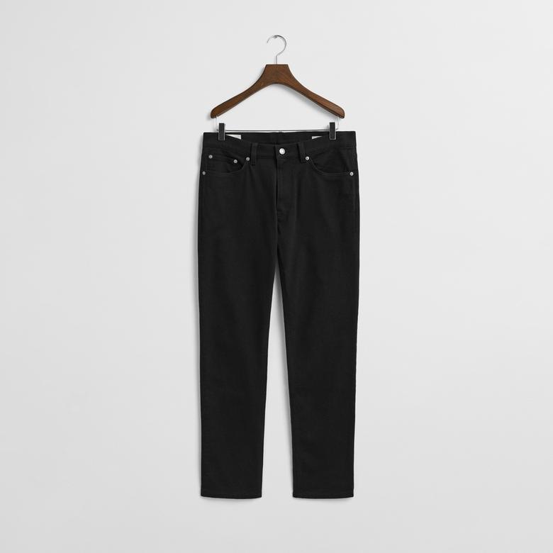 GANT Erkek Siyah Regular Fit Soft Twill Jean