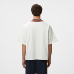 EA7 Erkek Beyaz Bisiklet Yaka T-Shirt