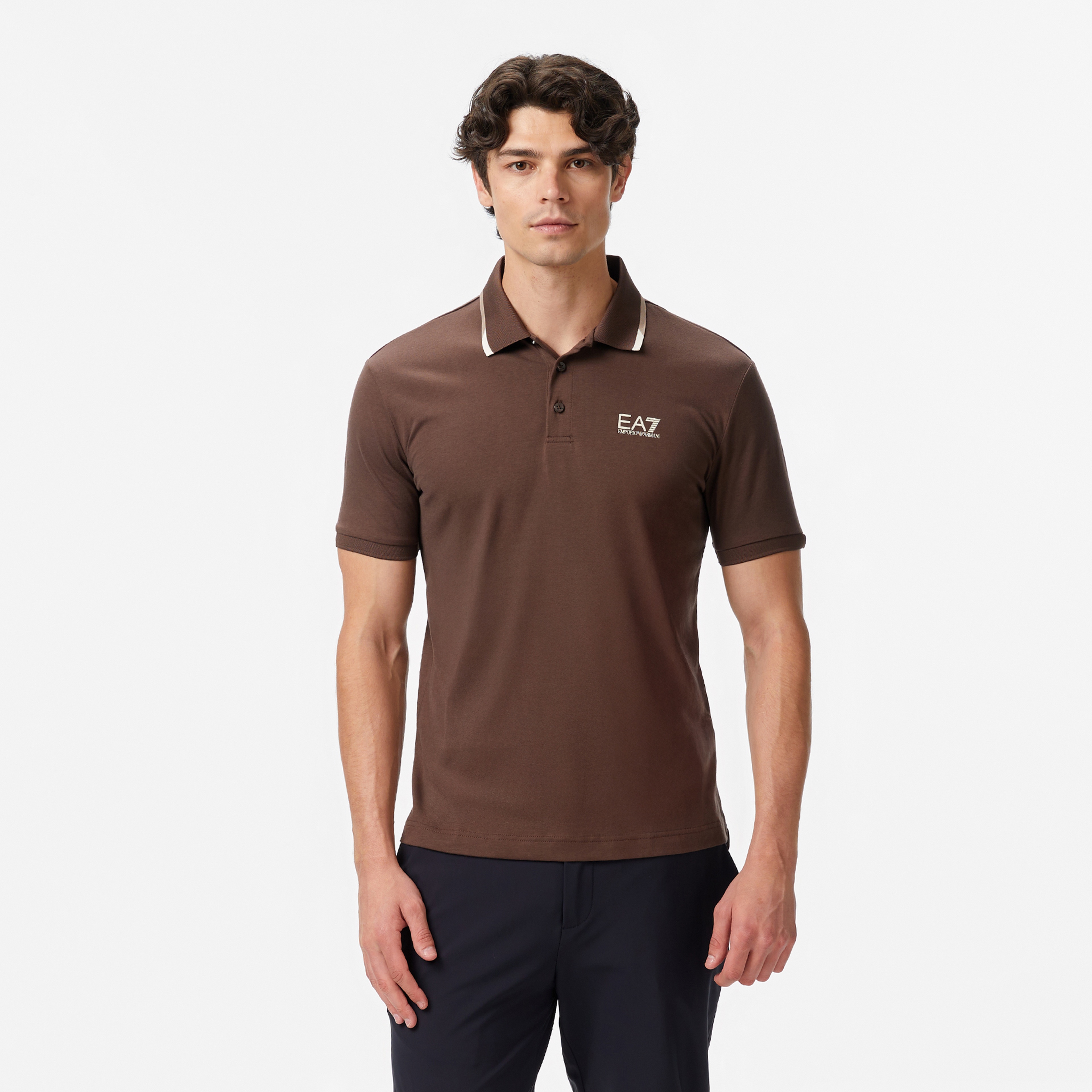 EA7 Erkek Kahverengi Polo