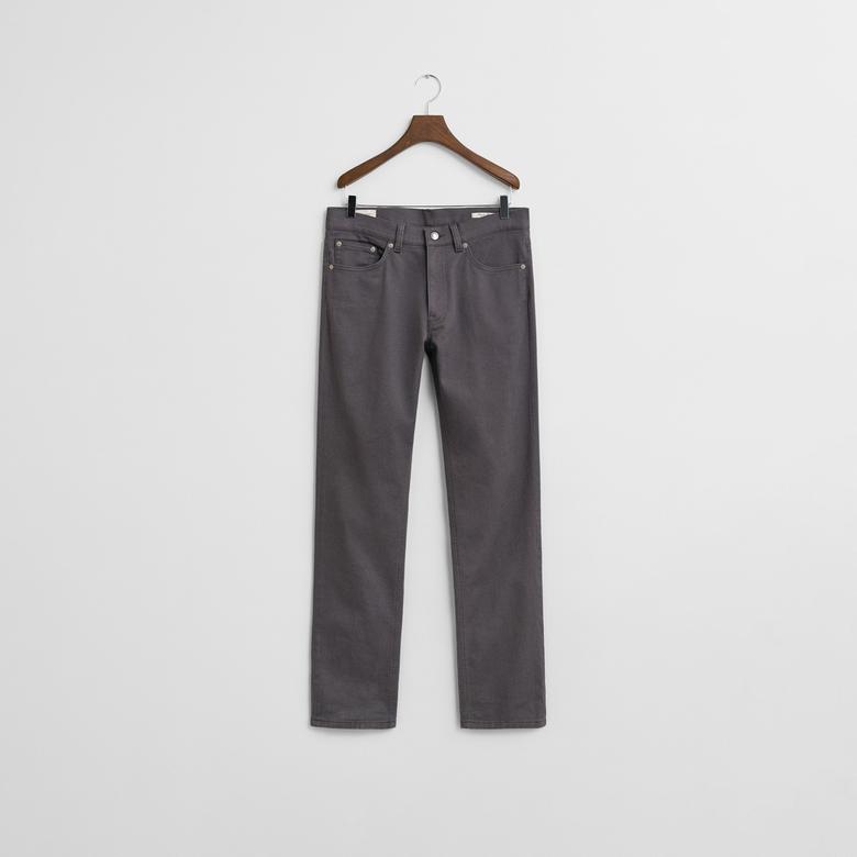 GANT Erkek Gri Regular Fit Soft Twill Jean