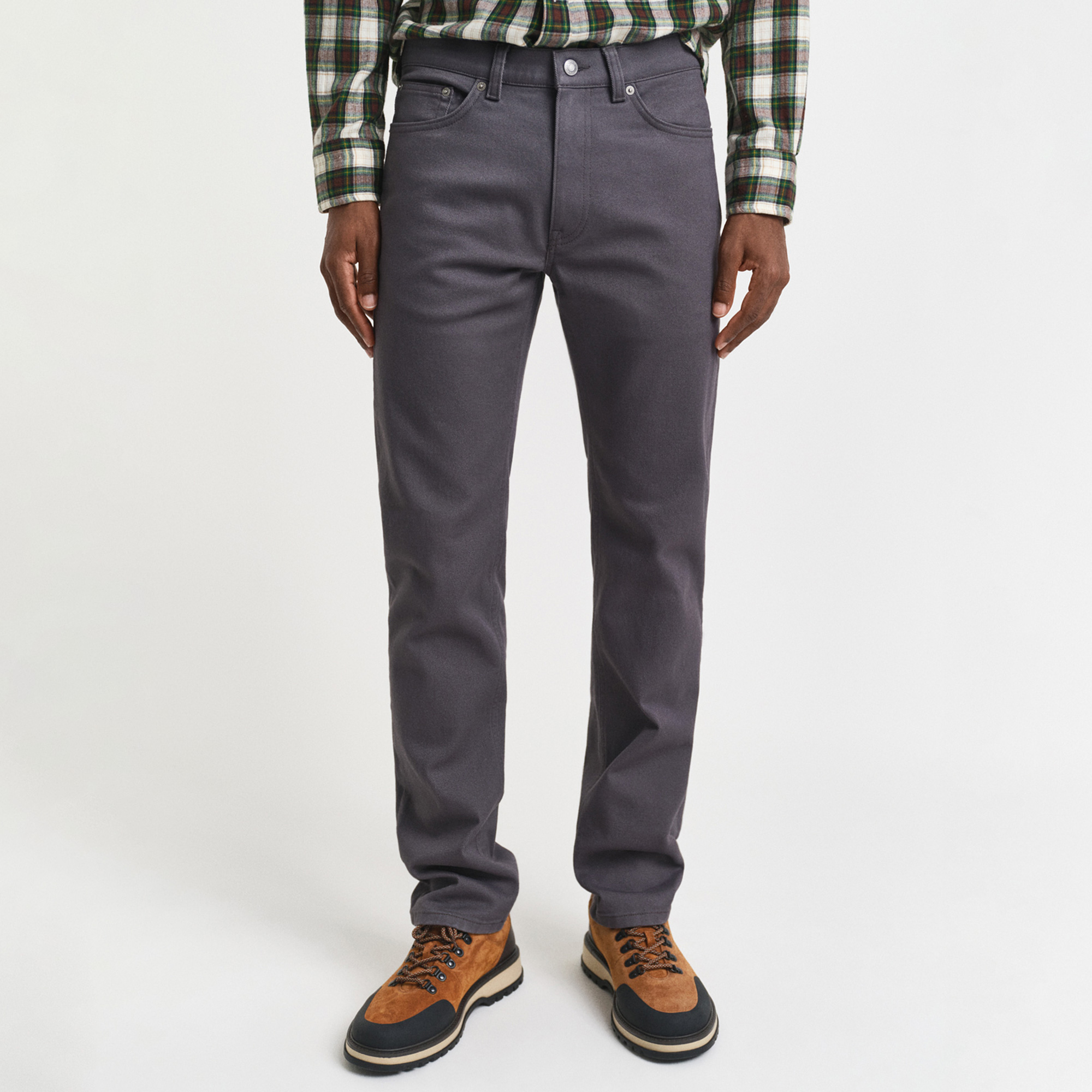 GANT Erkek Gri Regular Fit Soft Twill Jean