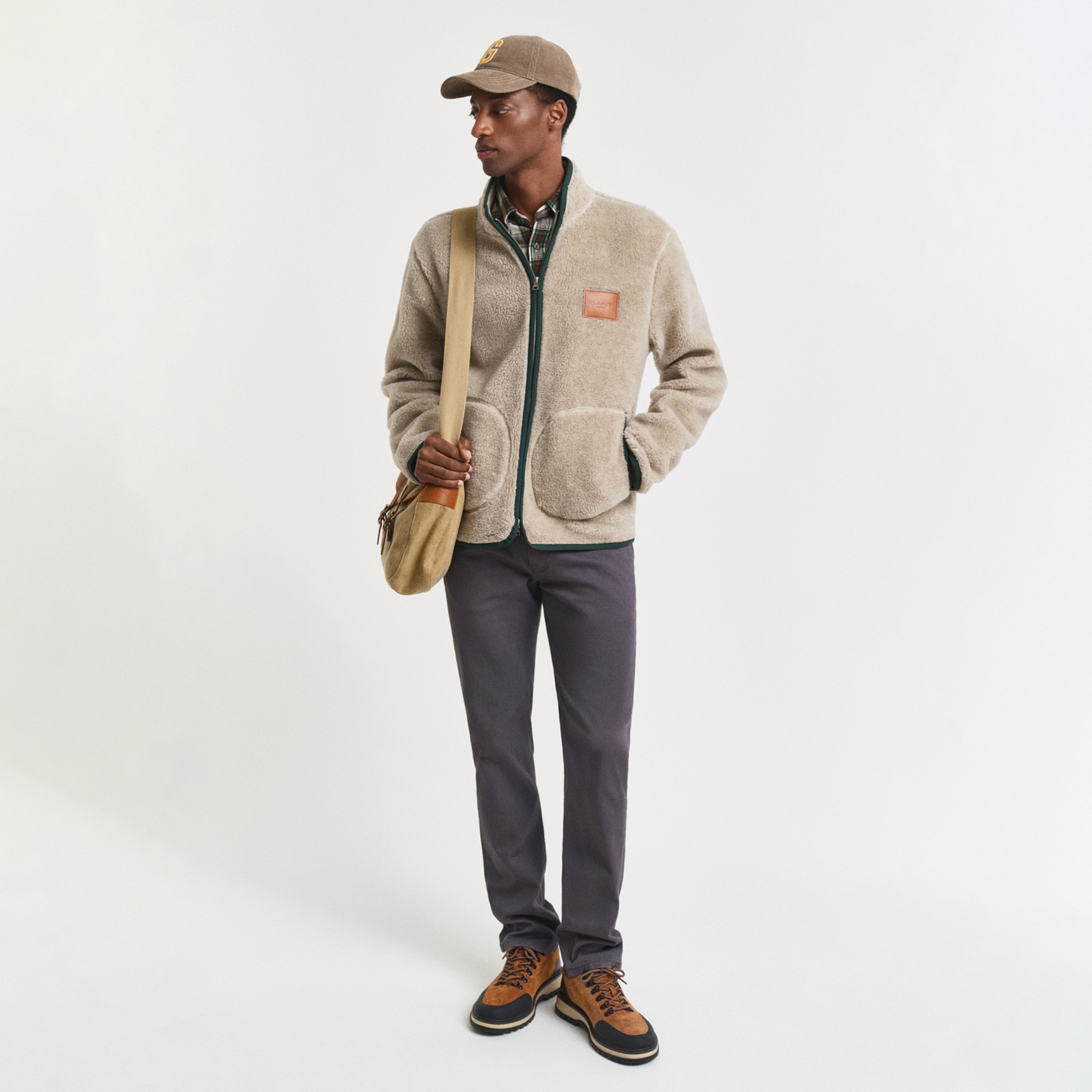 GANT Erkek Gri Regular Fit Soft Twill Jean