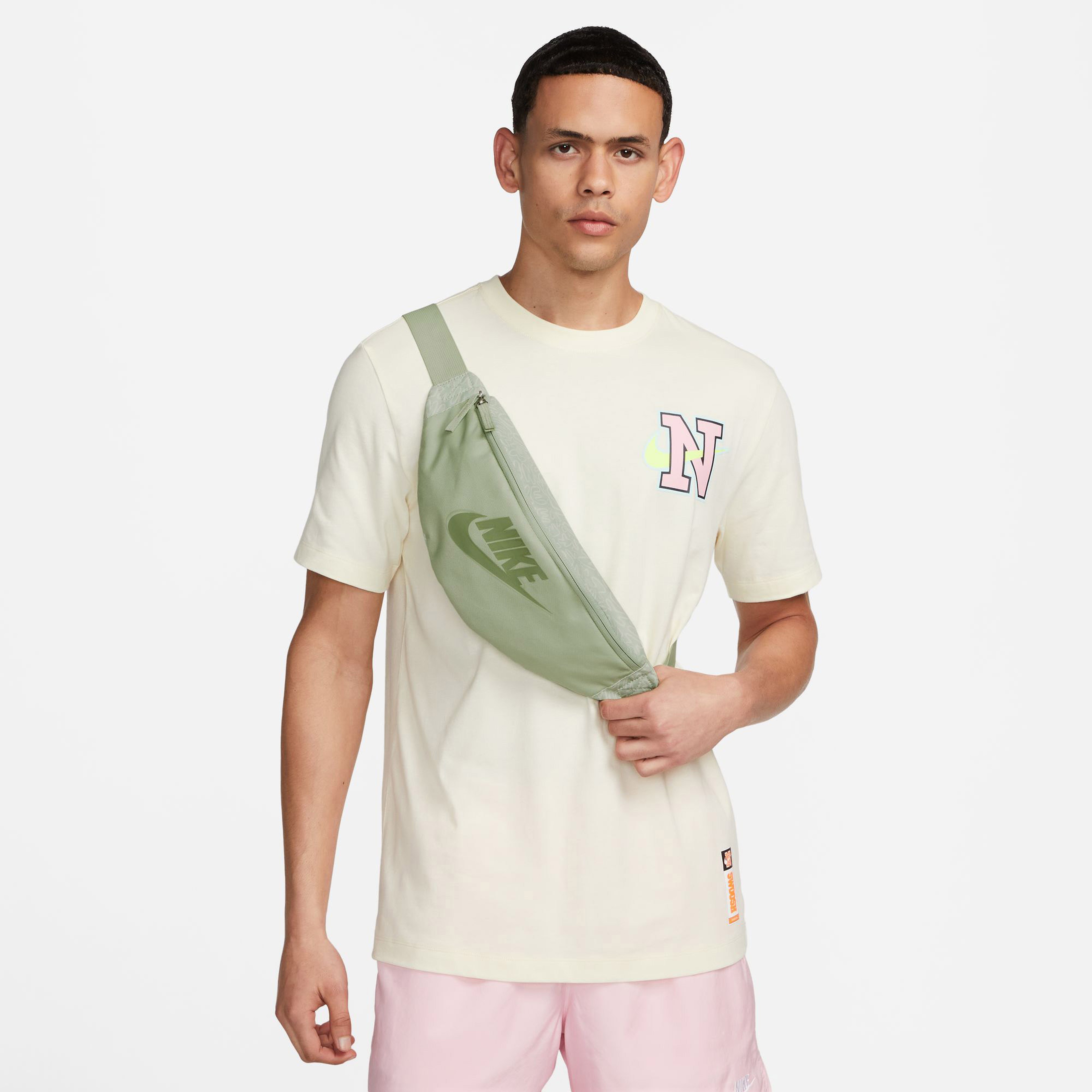 Nike Heritage Waistpack Scribble Unisex Yeşil Bel Çantası