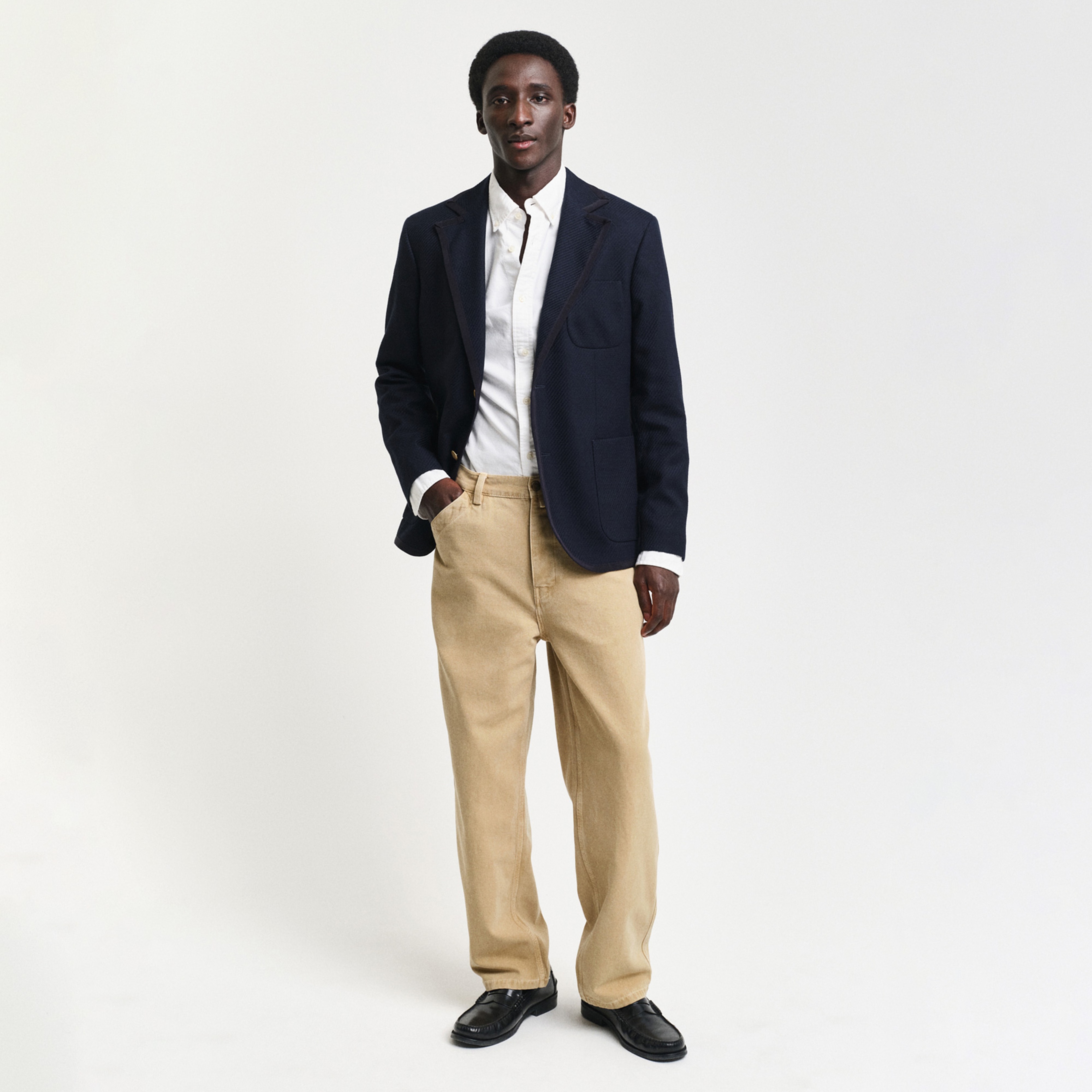 GANT Erkek Beyaz Slim Fit Klasik Yaka Oxford Gömlek