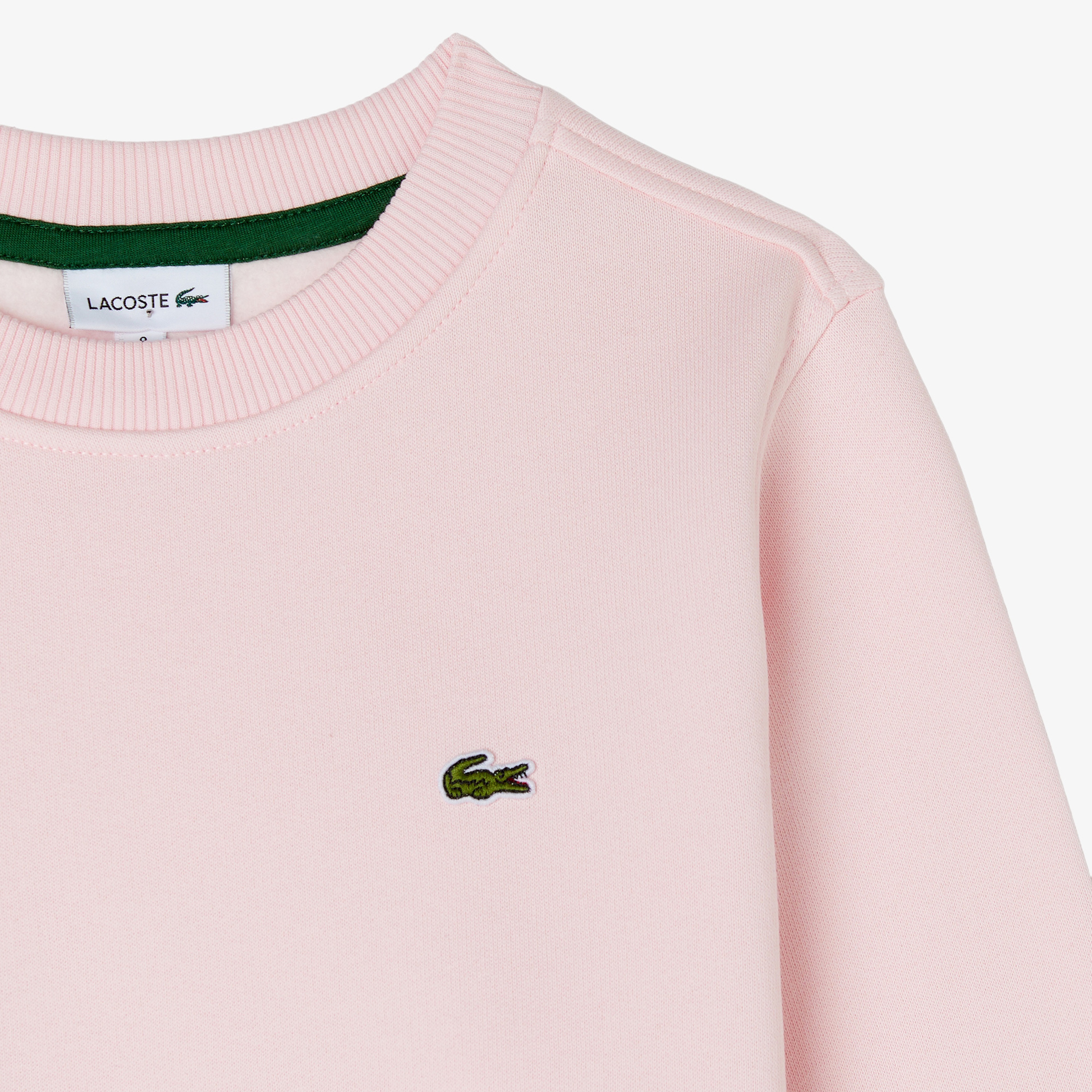 Lacoste Çocuk Bisiklet Yaka Pembe Sweatshirt
