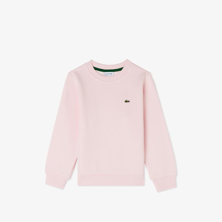 Çocuk Bisiklet Yaka Pembe Sweatshirt