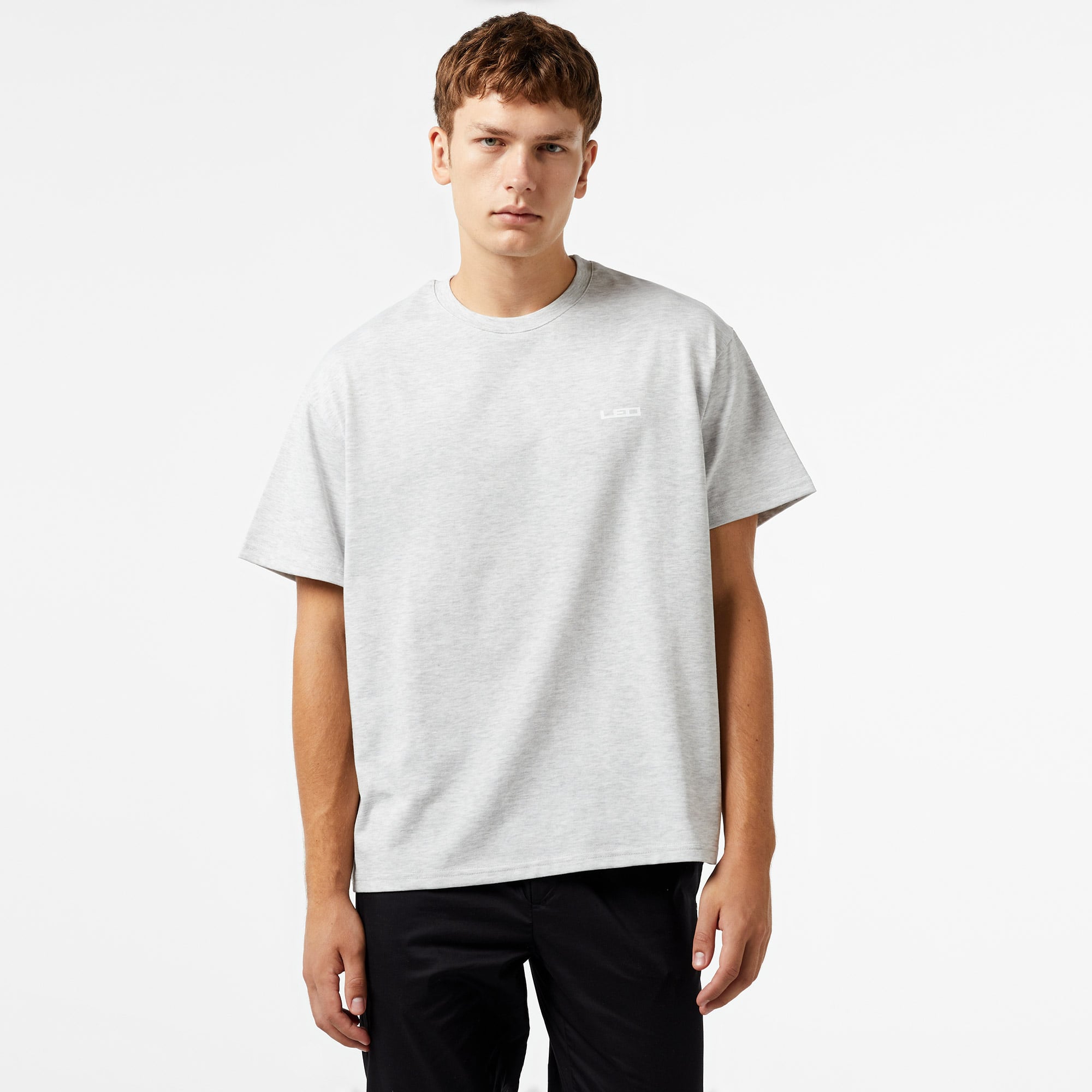 Leo Logo Erkek Gri T-Shirt