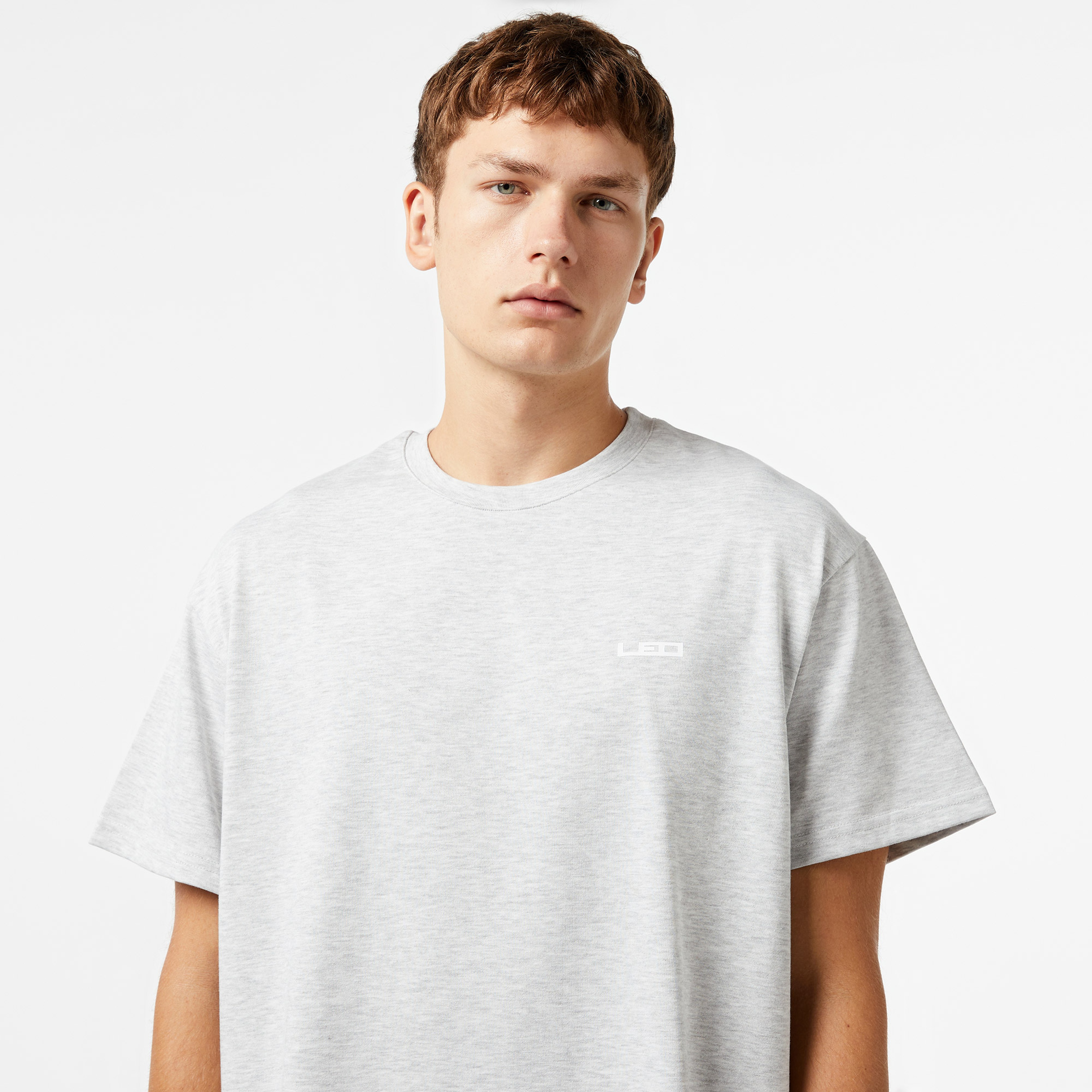 Leo Logo Erkek Gri T-Shirt