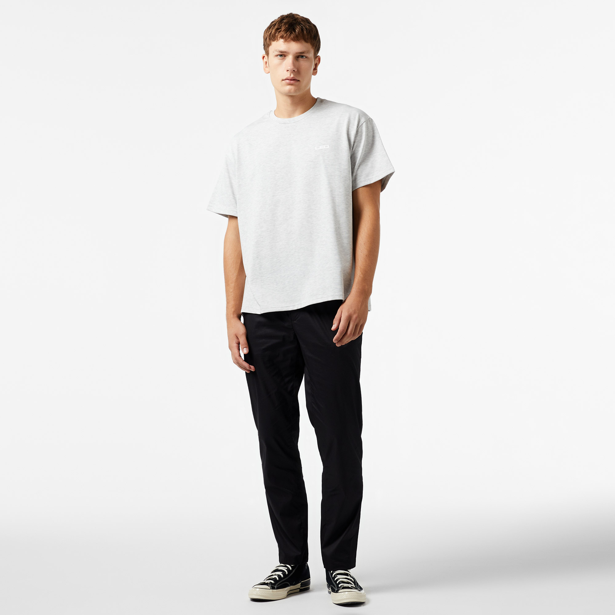 Leo Logo Erkek Gri T-Shirt