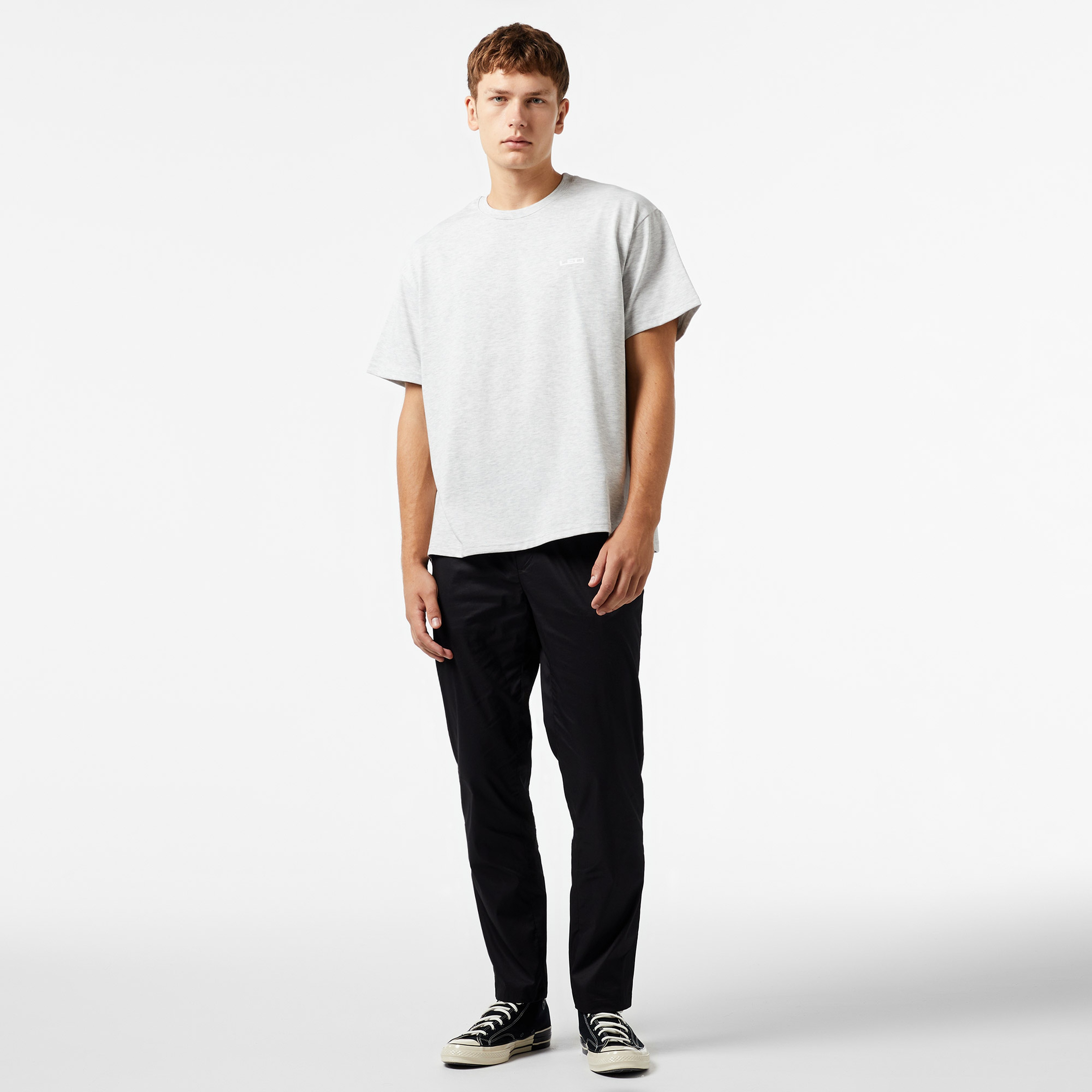 Leo Logo Erkek Gri T-Shirt