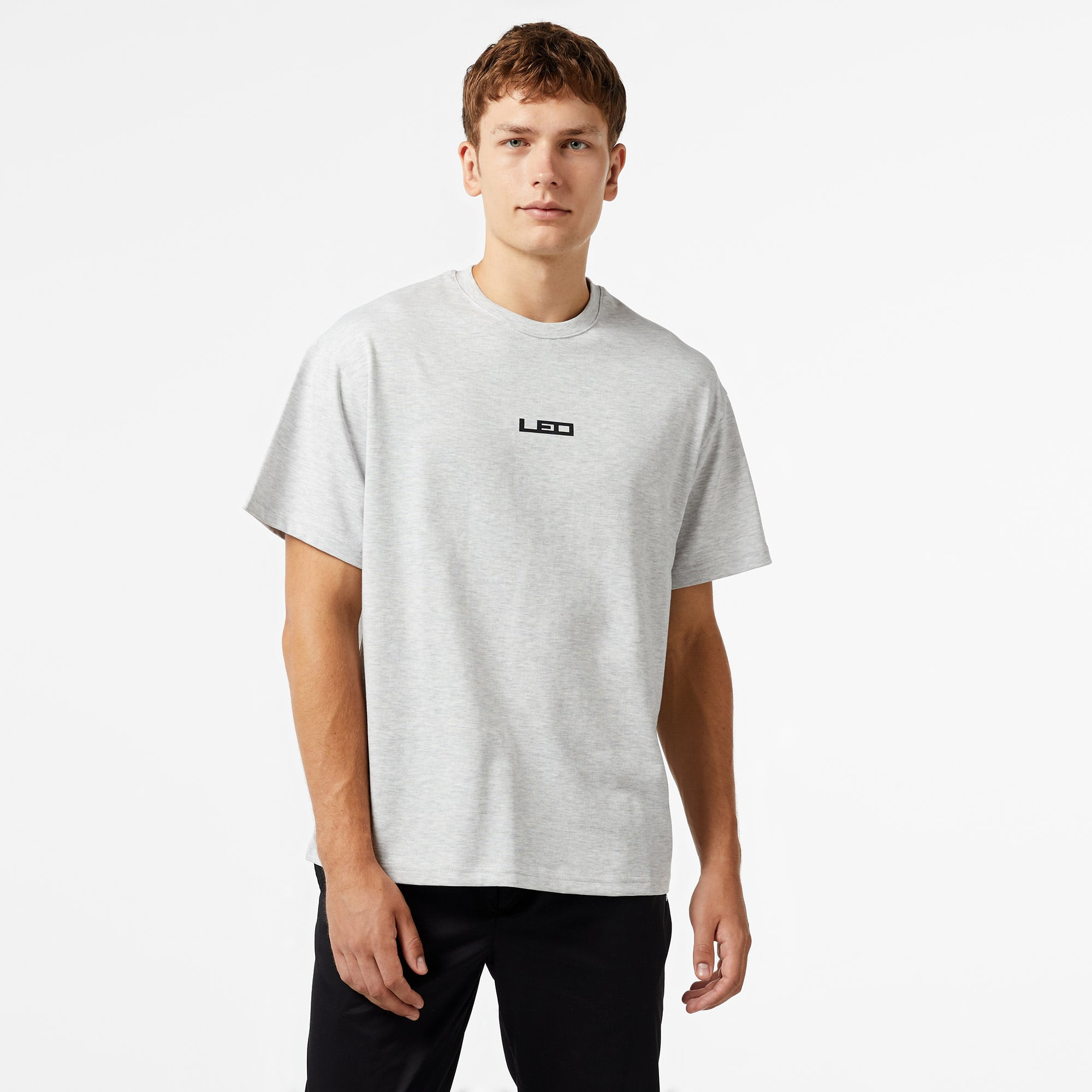 Leo Service Erkek Gri T-Shirt