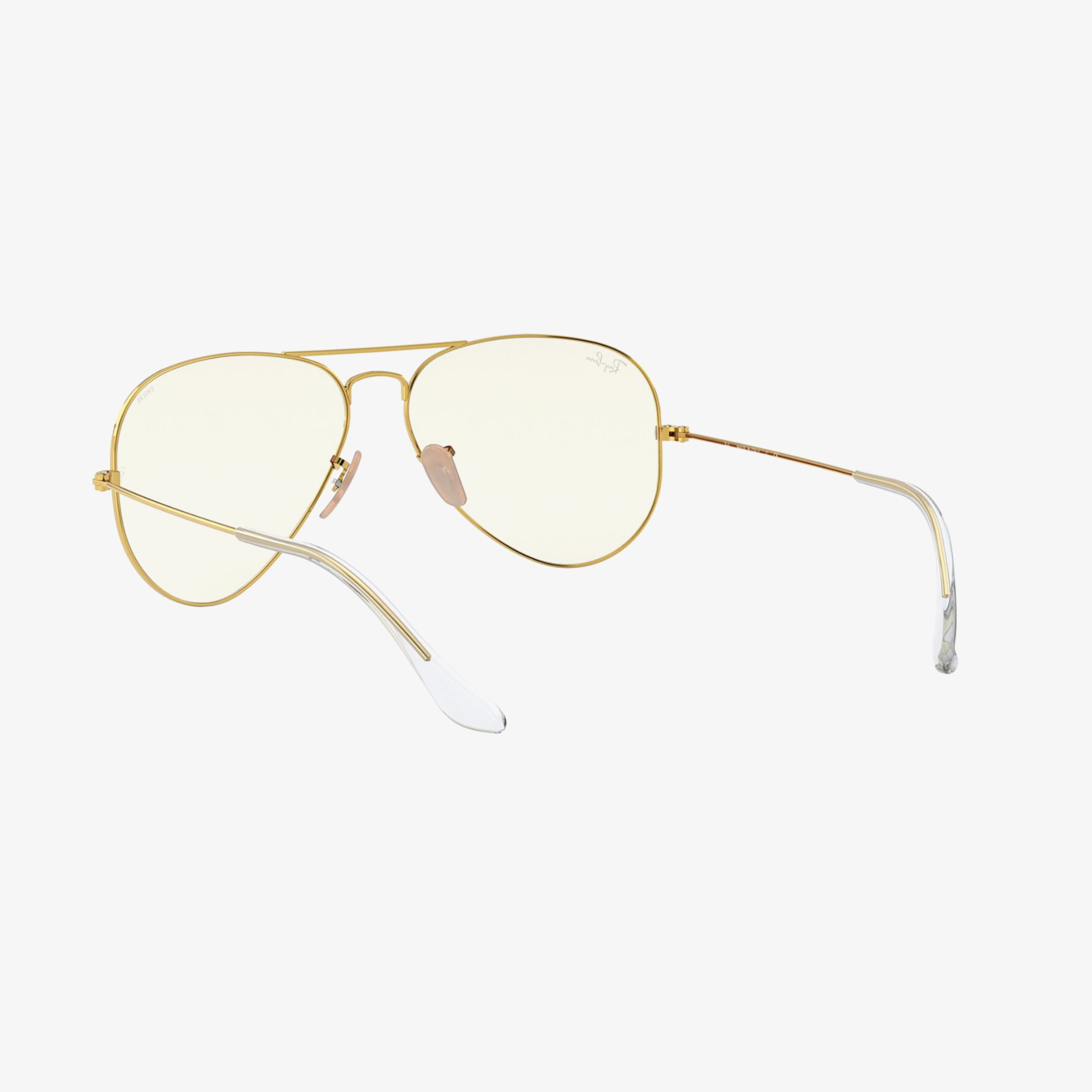 RAY-BAN 0RB3025 Aviator Large Metal Unisex Shiny Sarı Rengi Güneş Gözlüğü