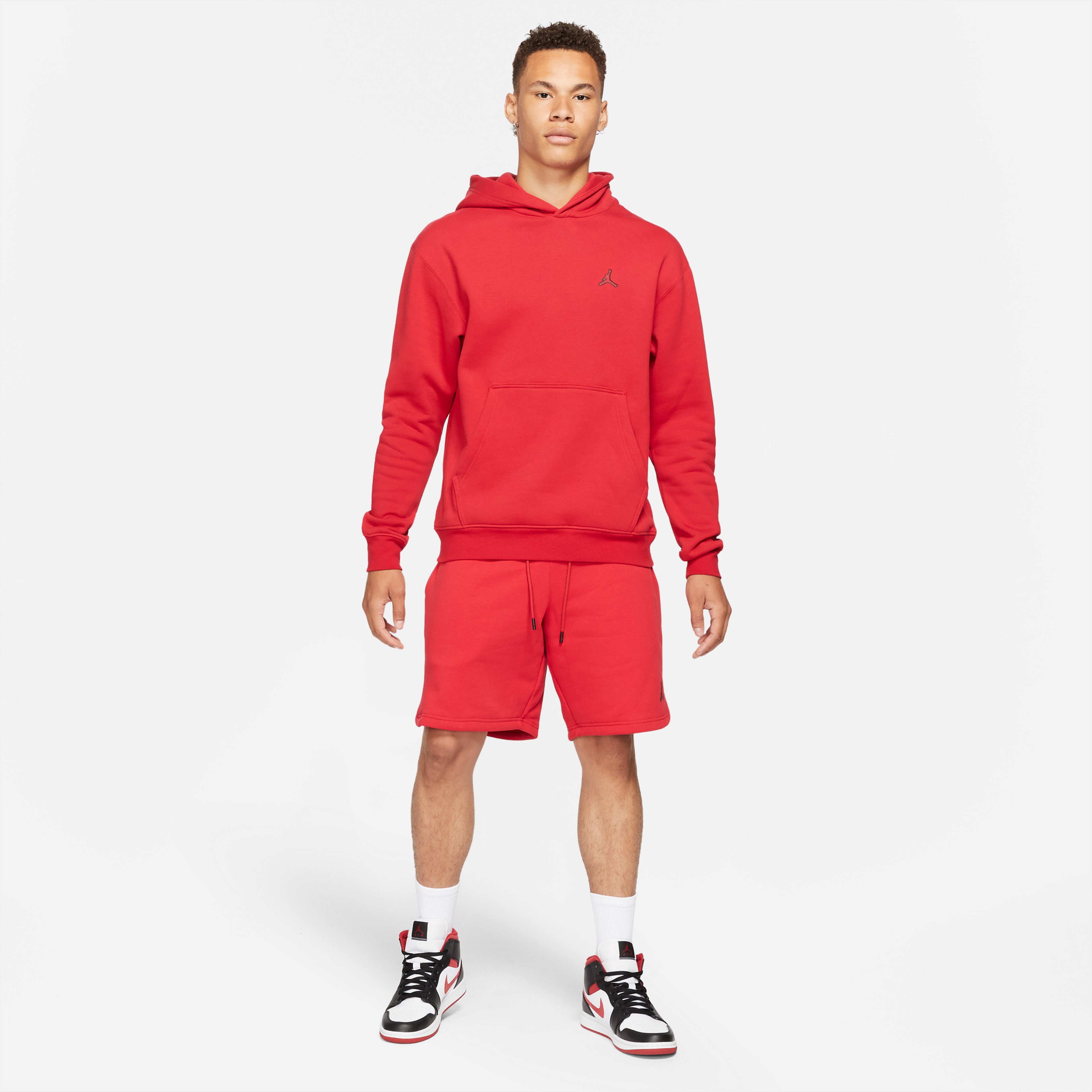 Jordan Essential Fleece Po Hoodie Erkek Kırmızı Sweatshirt