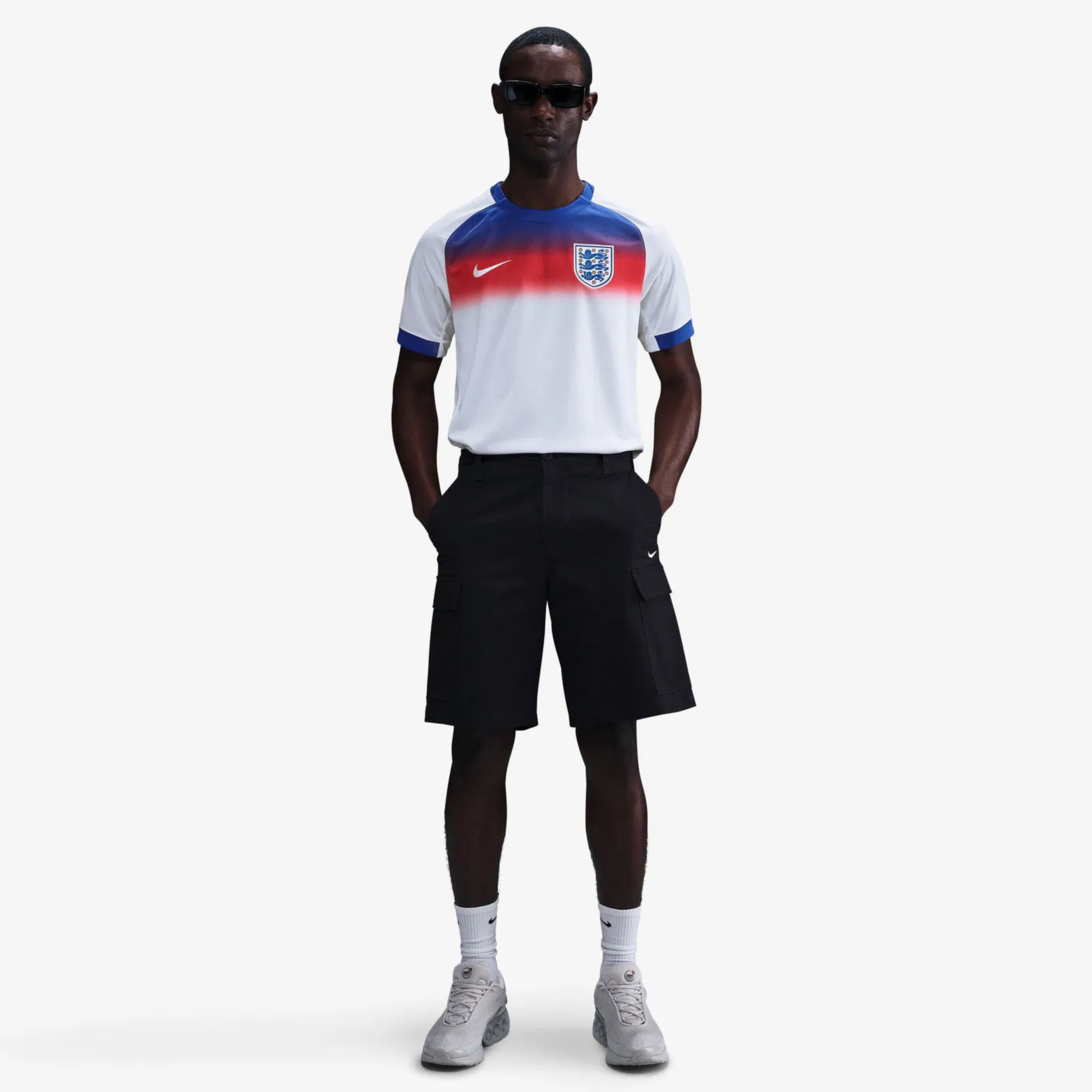 Nike England 2025 Stadium Home Erkek Mavi Forma