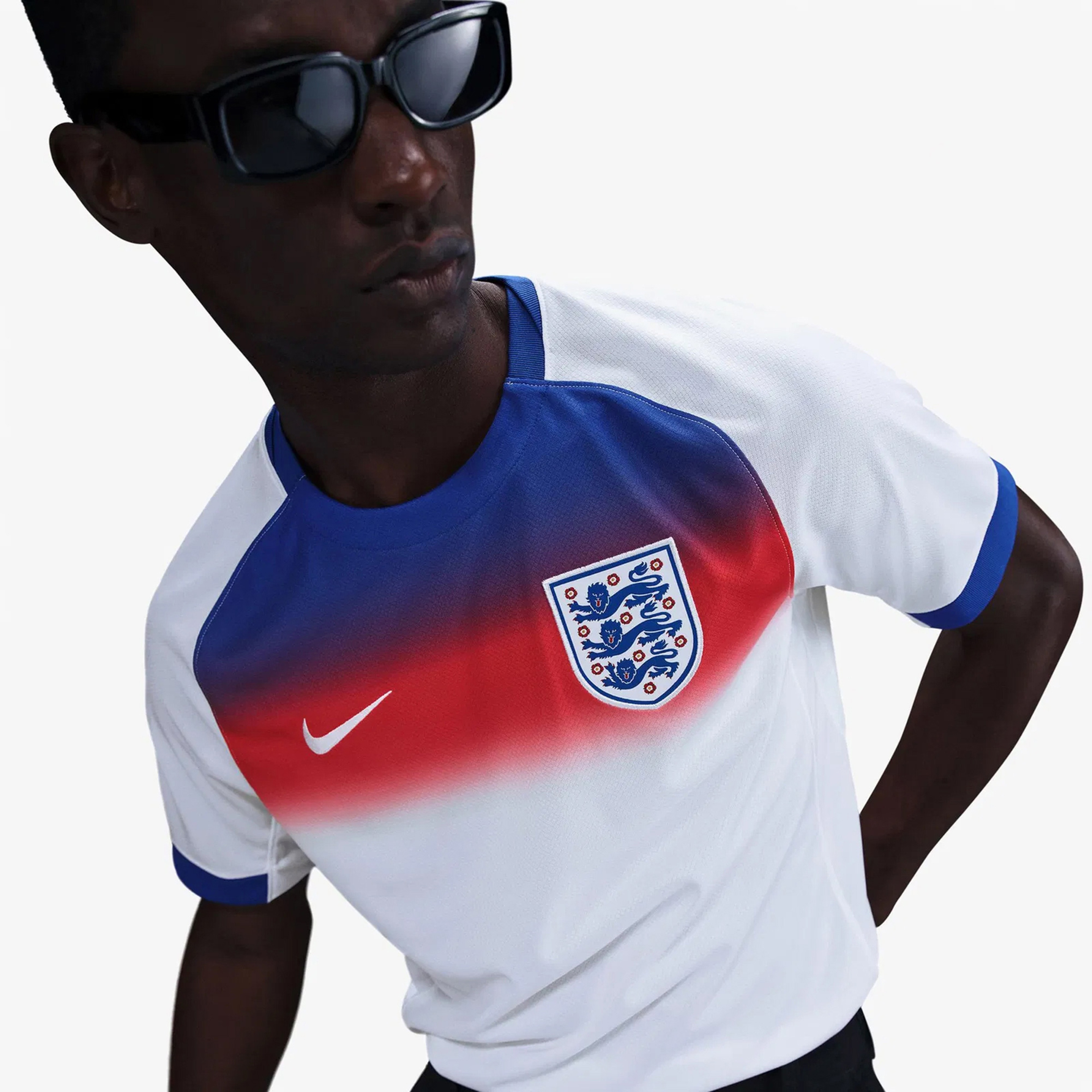 Nike England 2025 Stadium Home Erkek Mavi Forma