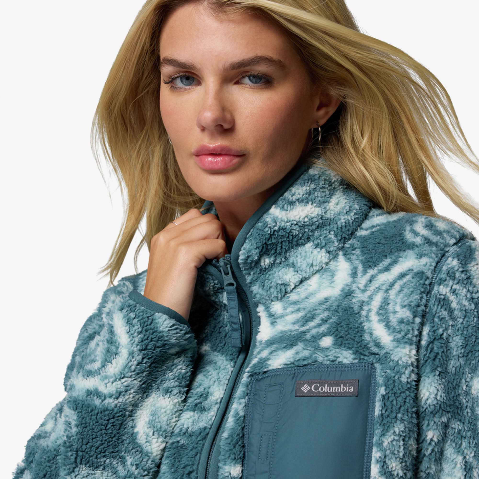 Columbia West Bend Kadın Mavi Sweatshirt