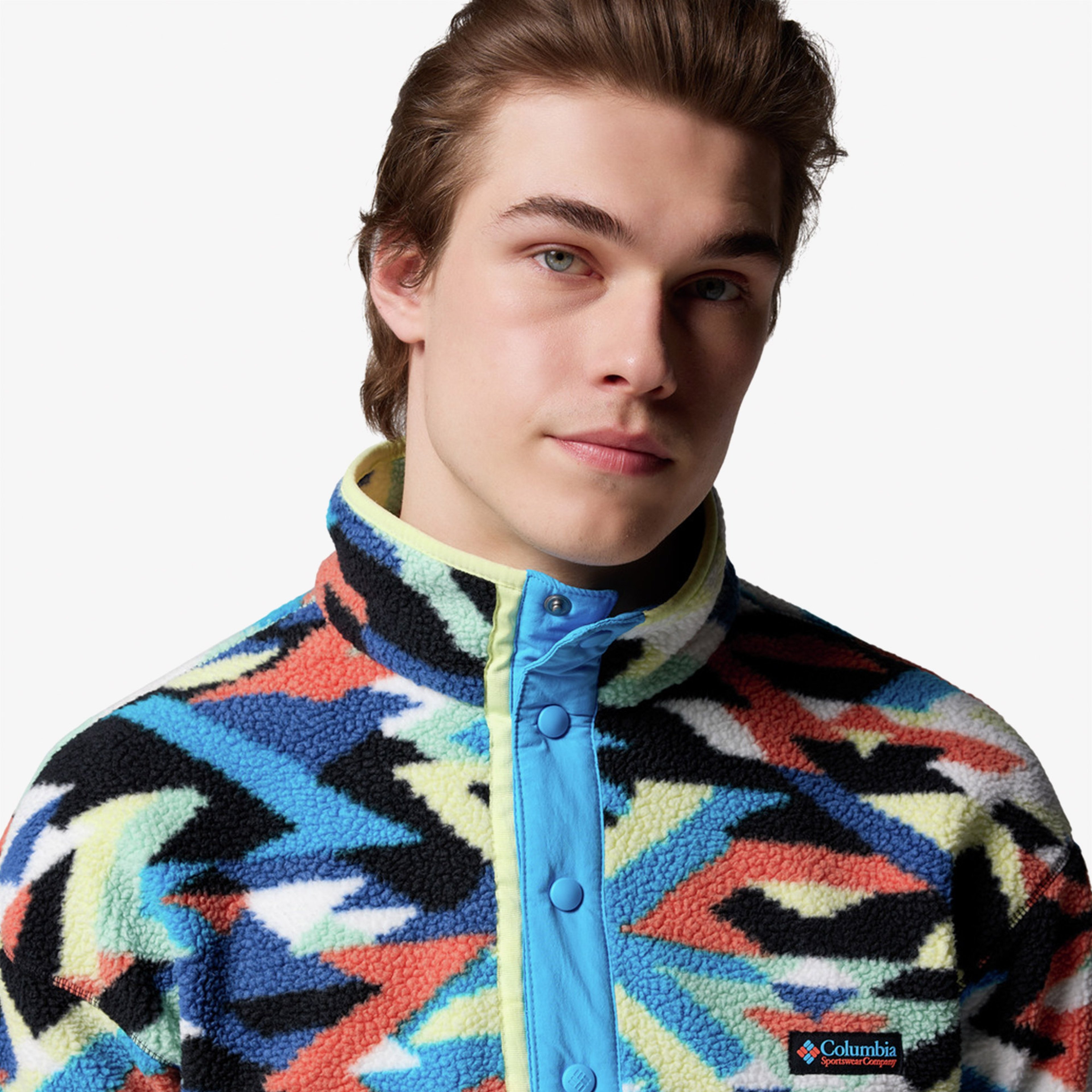 Columbia Helvetia II Erkek Mavi Sweatshirt