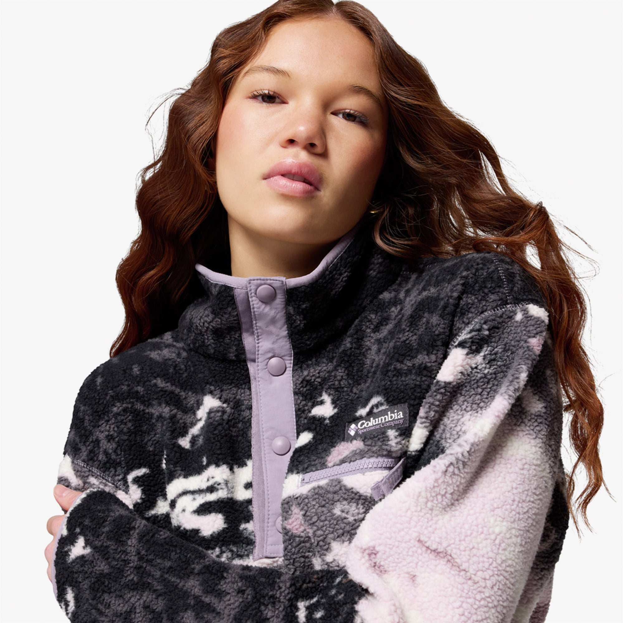 Columbia Helvetia II Kadın Mor Sweatshirt