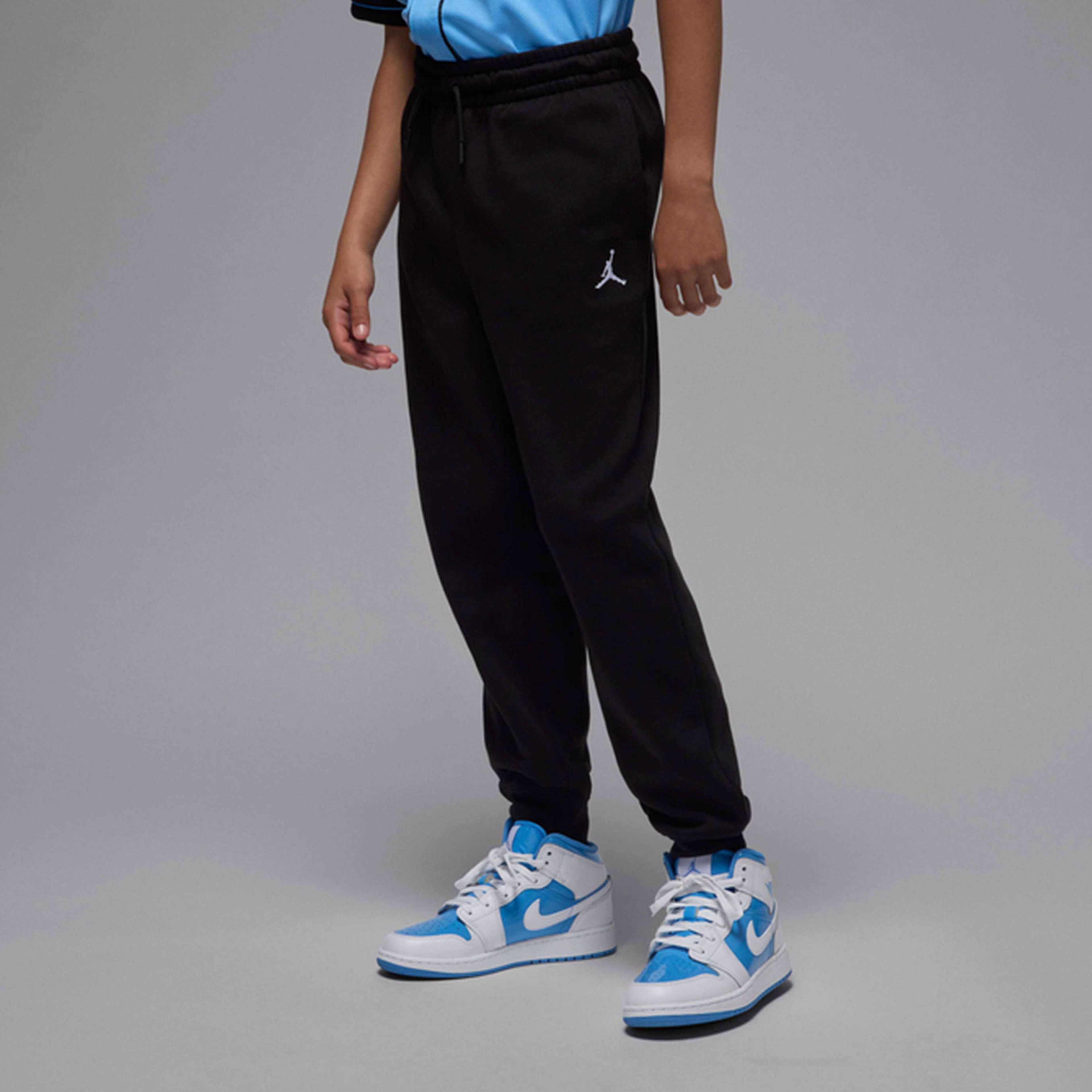 Jordan Brooklyn Fleece Dri-Fit Çocuk Siyah Eşofman Altı