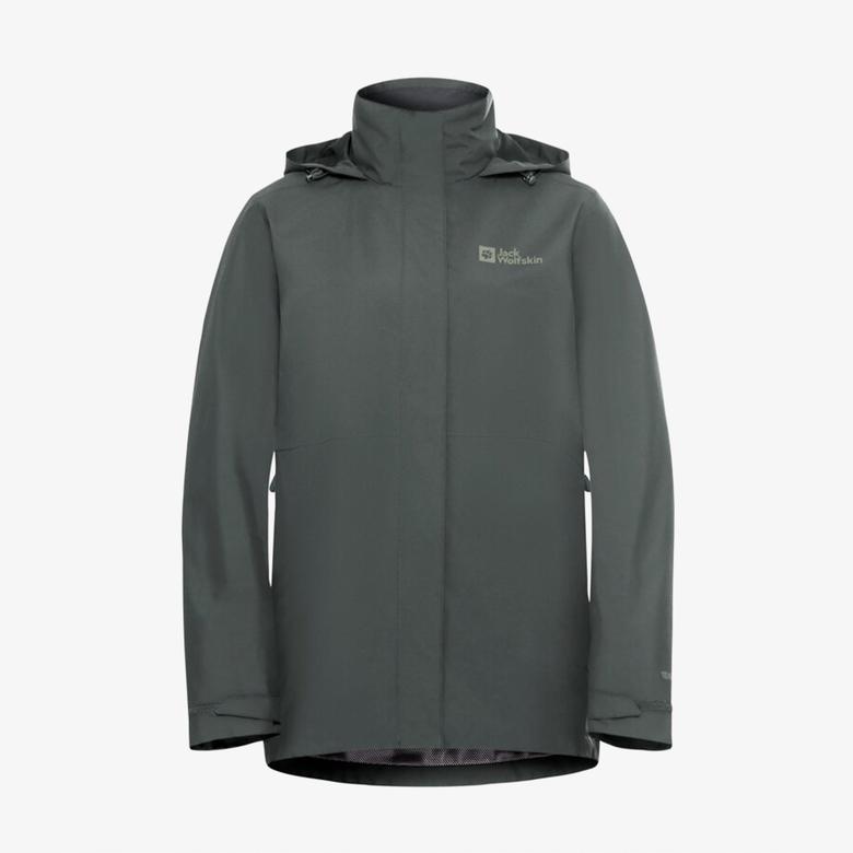 Jack Wolfskin Rotwand 3in1 Kadın Yeşil Ceket