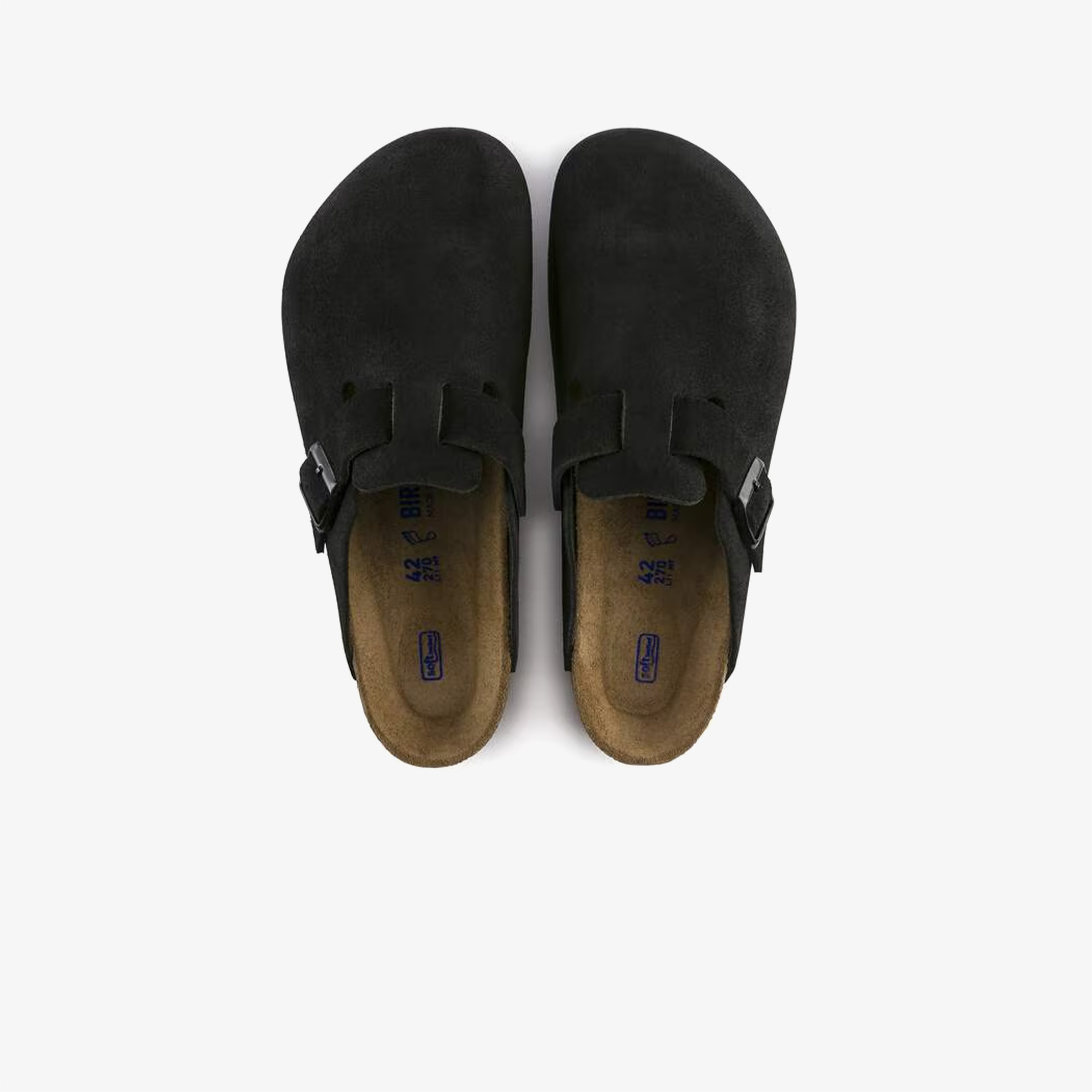 Birkenstock Boston Süet Unisex Siyah Terlik