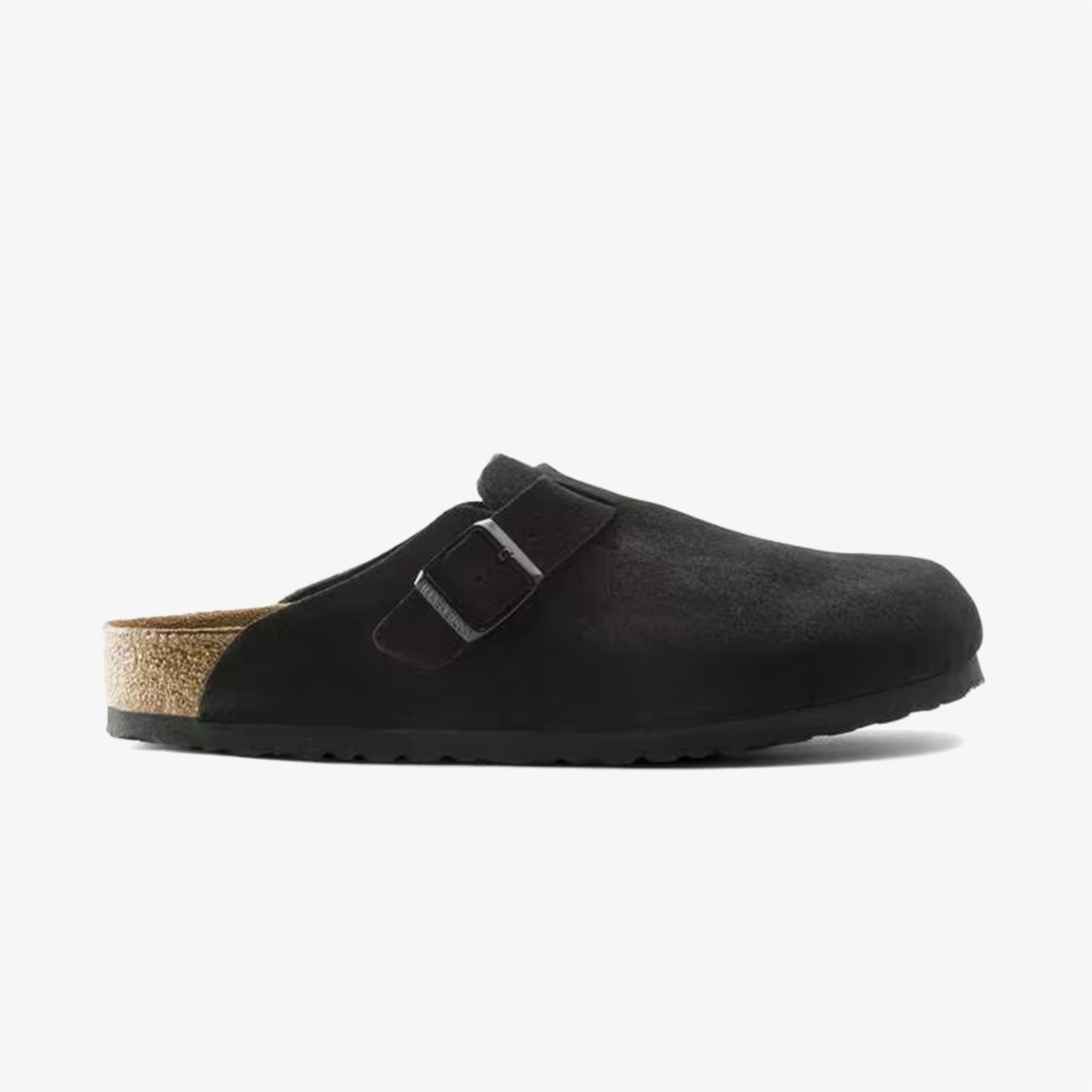 Birkenstock Boston Süet Unisex Siyah Terlik