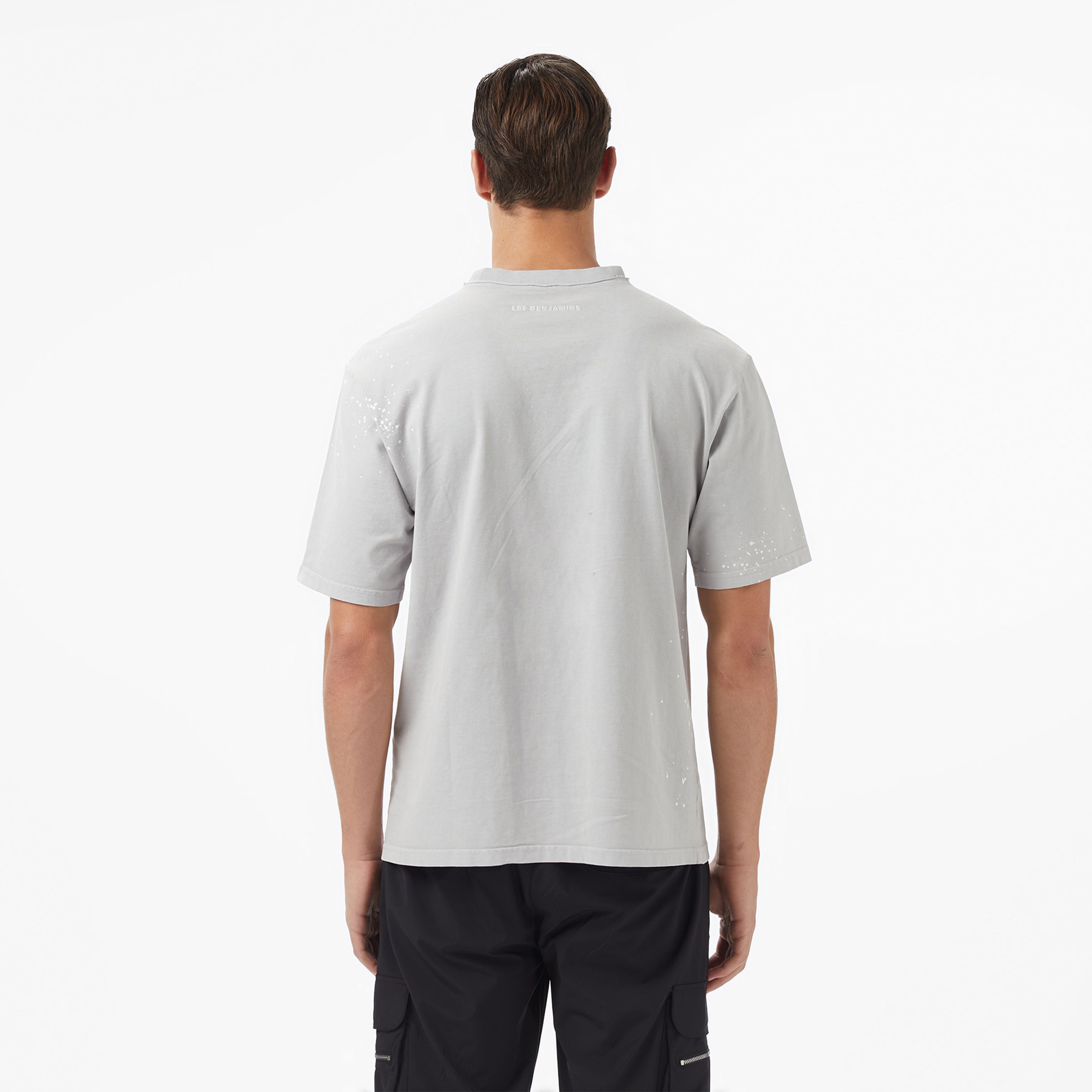 Les Benjamins Essentials Relaxed Fit Erkek Gri T-Shirt