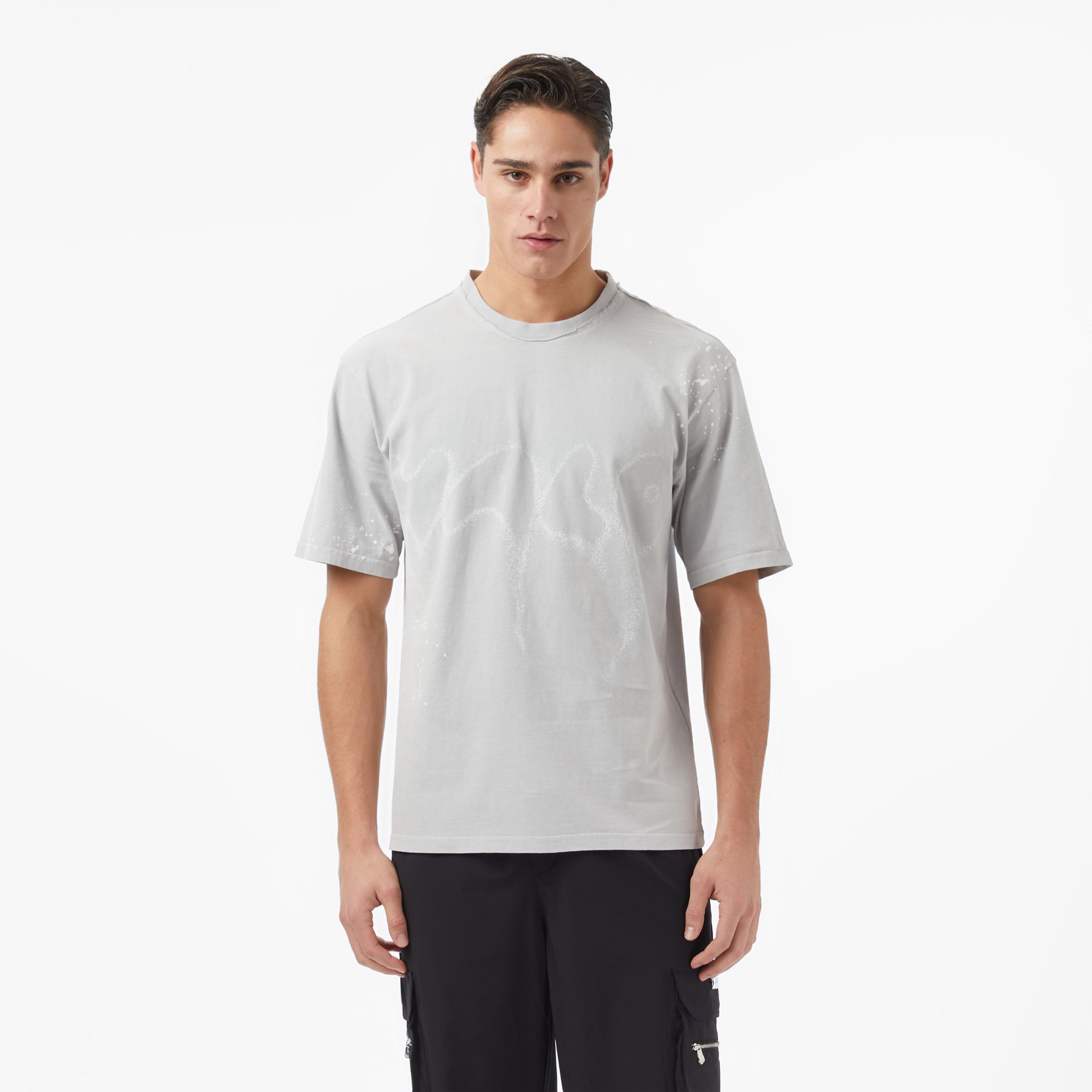 Les Benjamins Essentials Relaxed Fit Erkek Gri T-Shirt