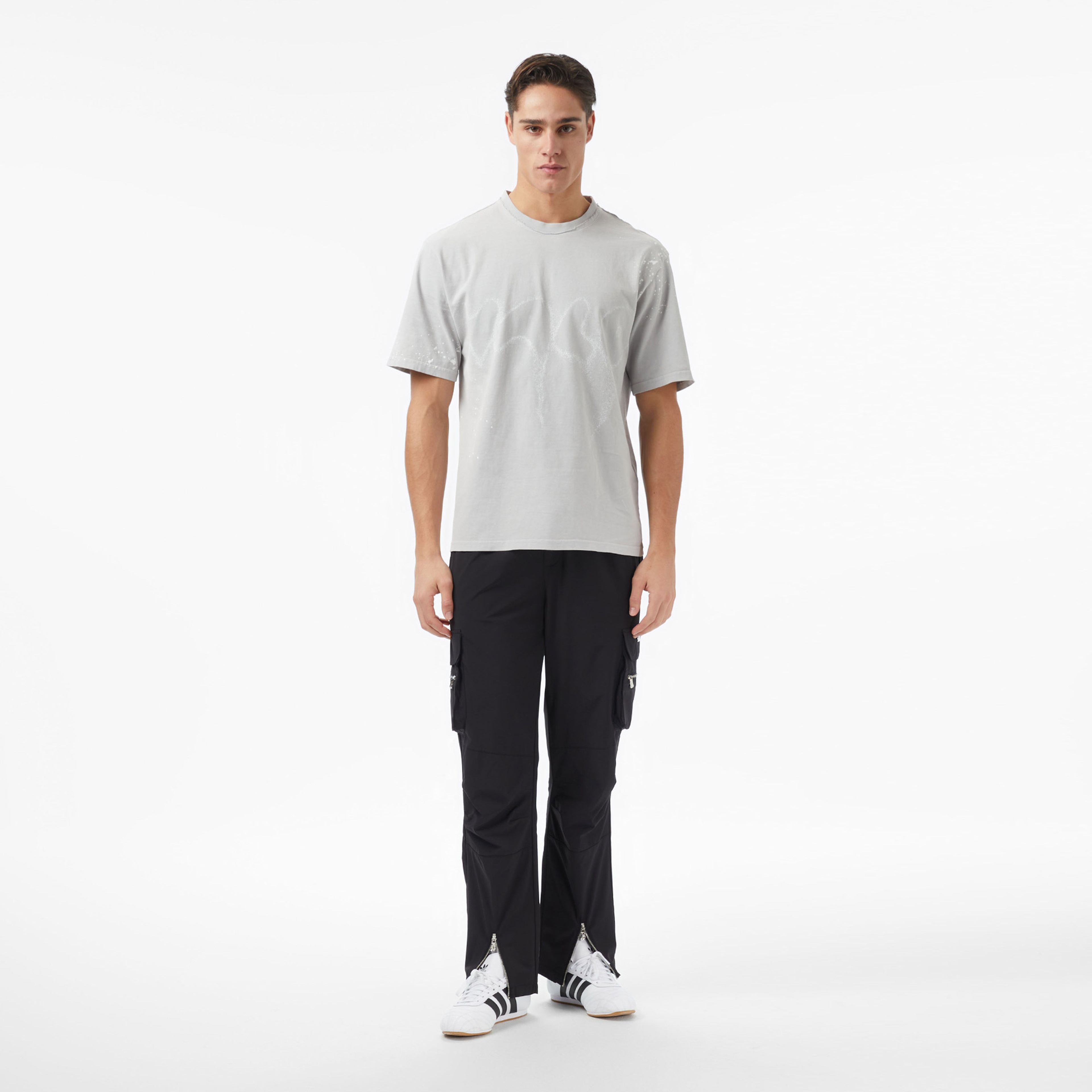 Les Benjamins Essentials Relaxed Fit Erkek Gri T-Shirt