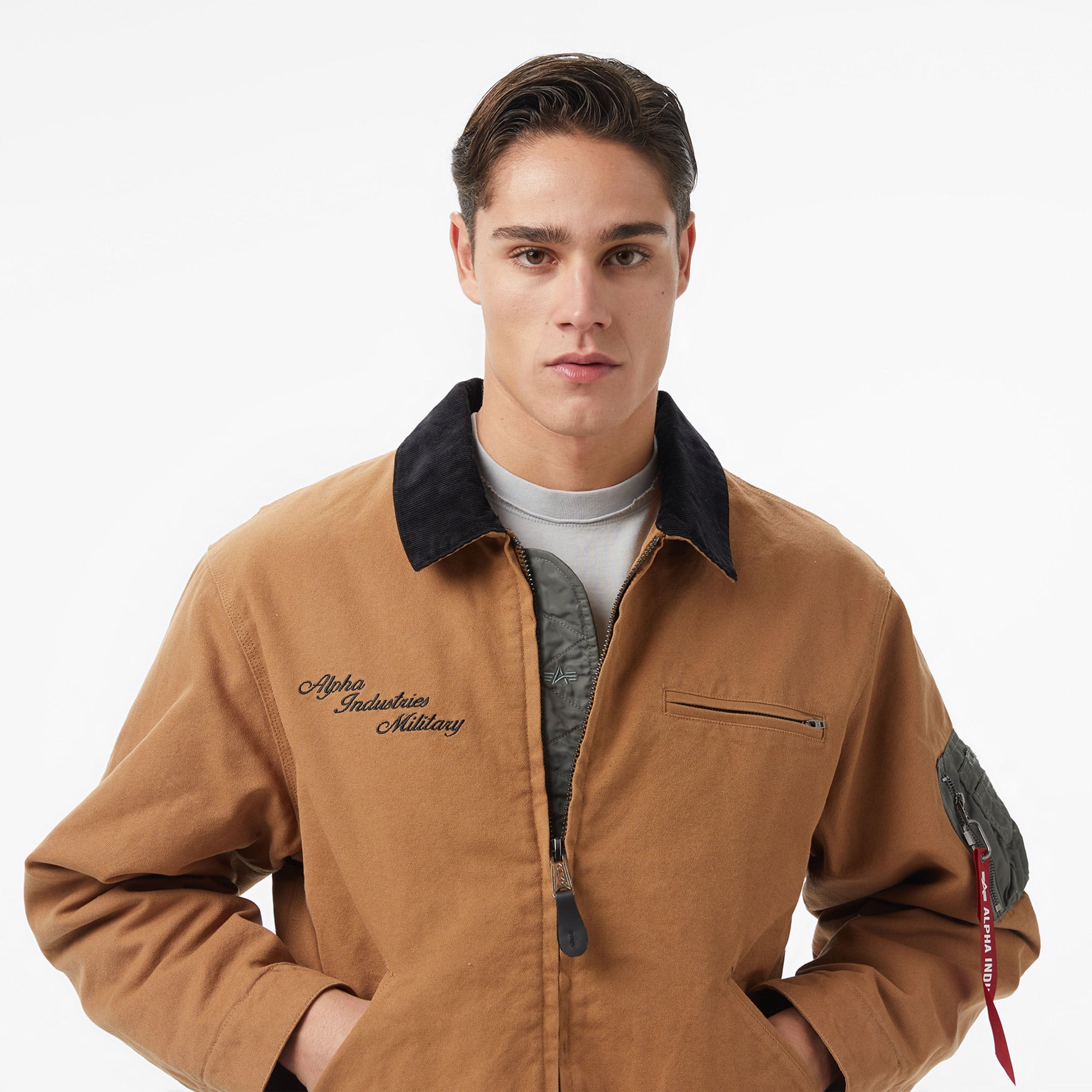 Alpha Industries Military Erkek Yeşil Mont