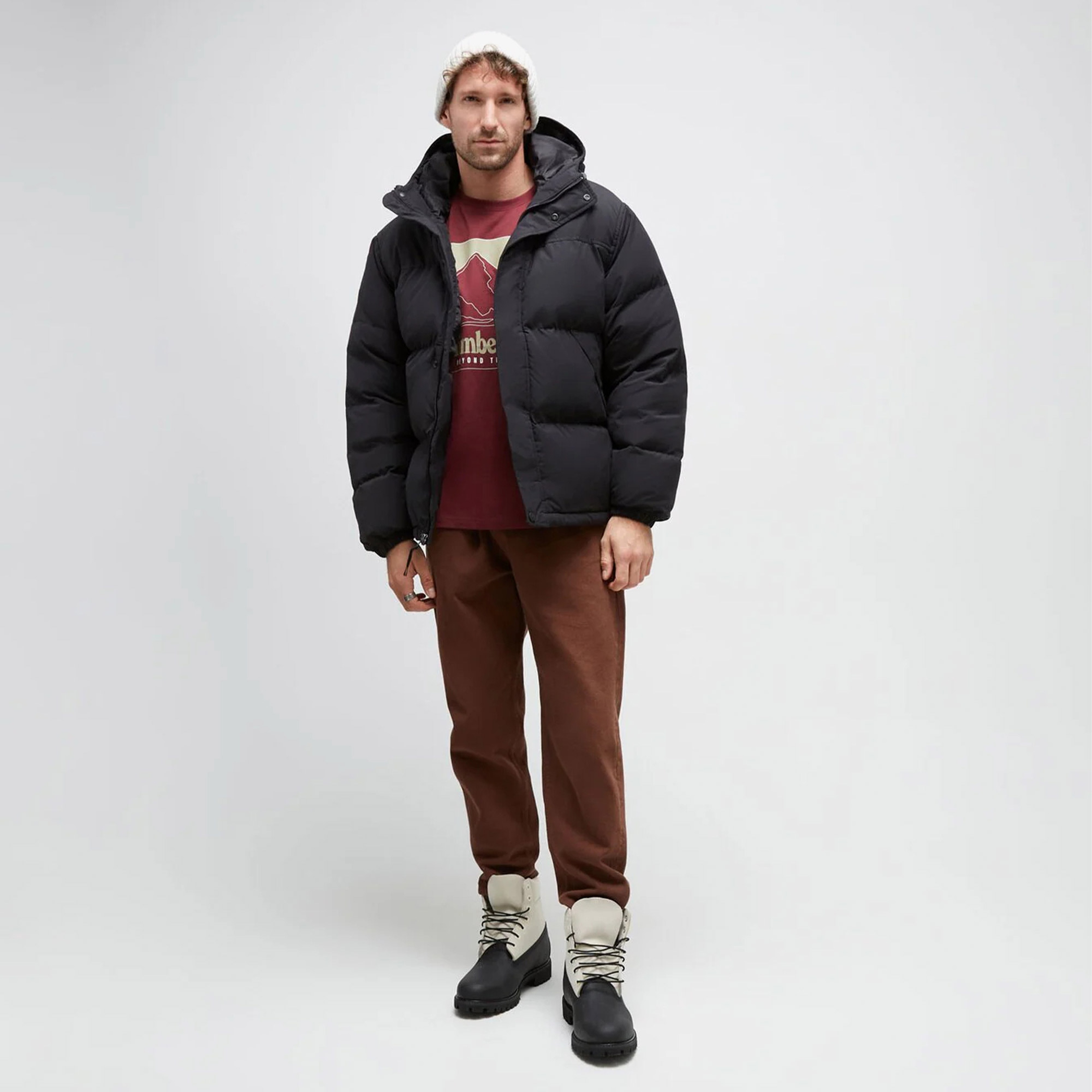 Timberland Kurtka Putchowa Puffer Erkek Siyah Mont