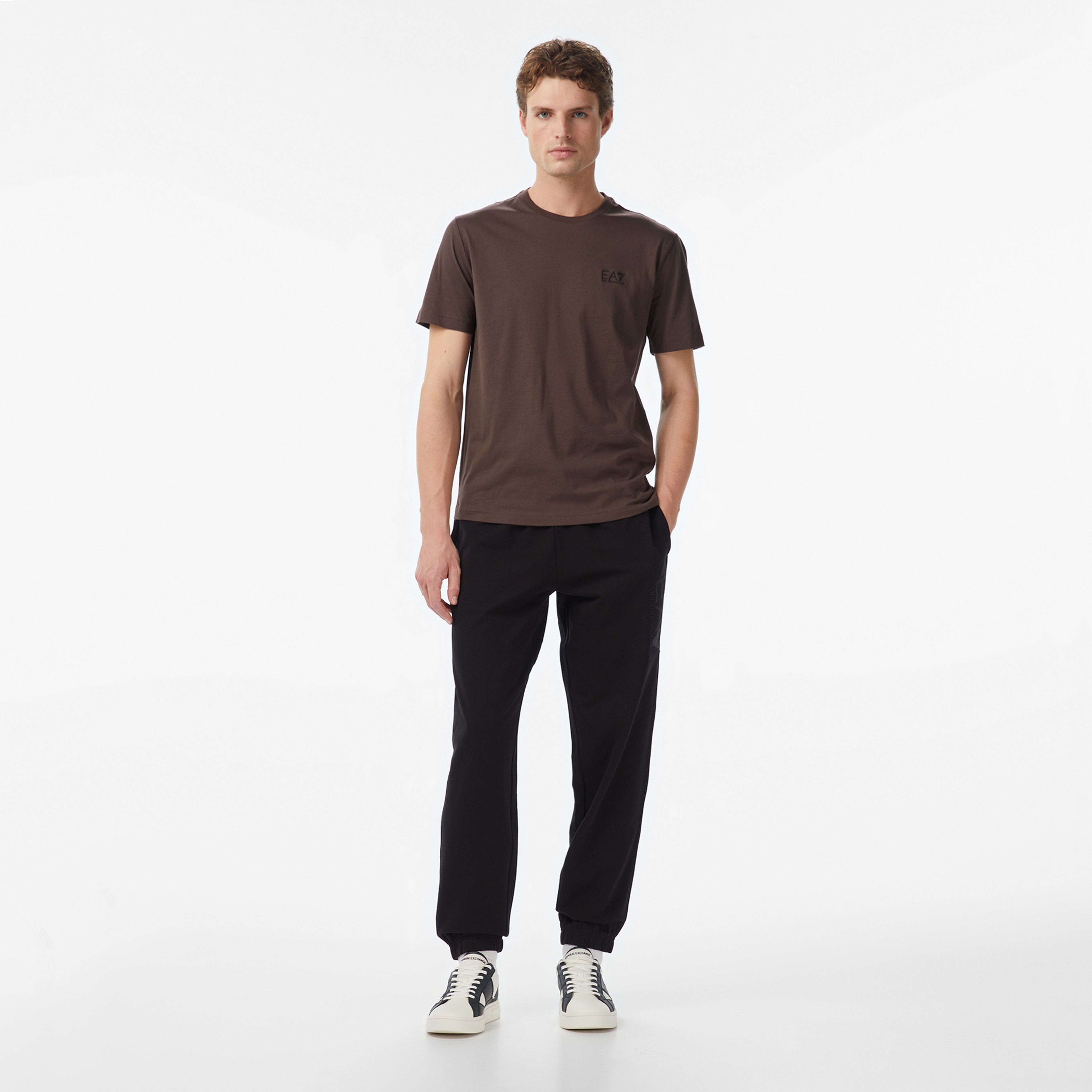 Emporio Armani Core Identity Erkek Kahverengi T-Shirt