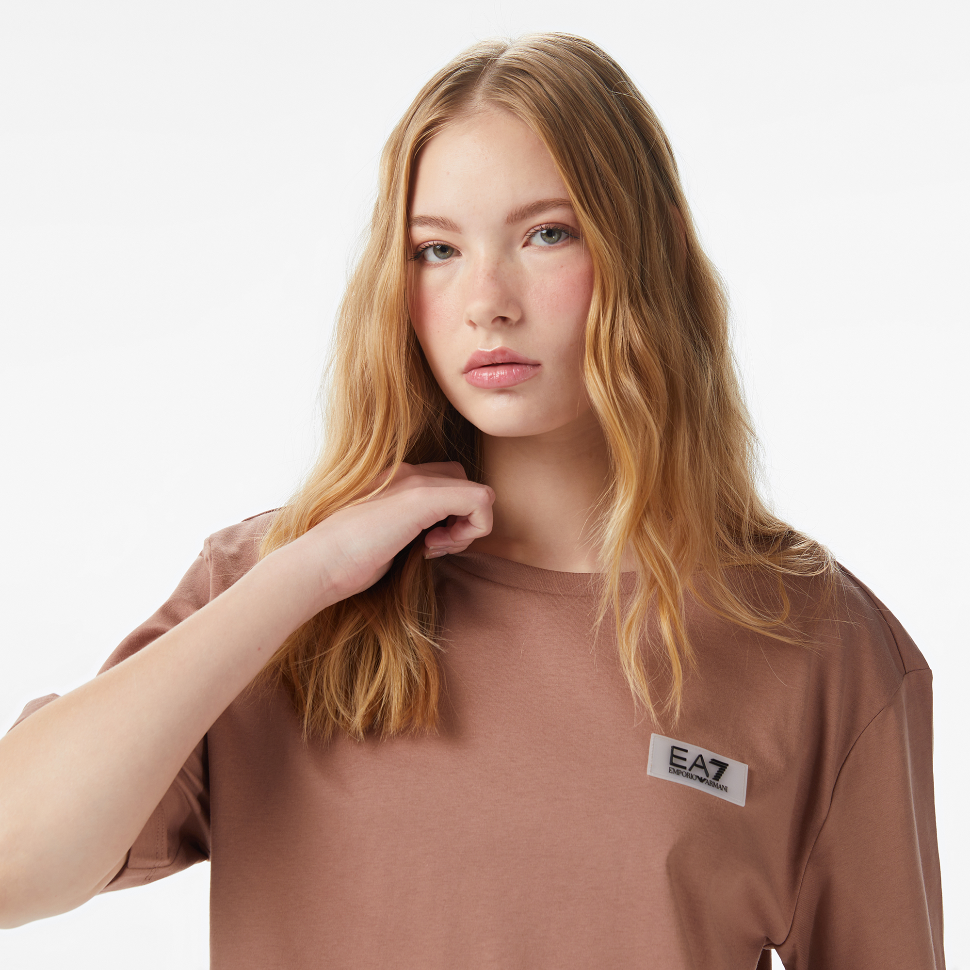 Emporio Armani Contemporary Sport Kadın Kahverengi T-Shirt