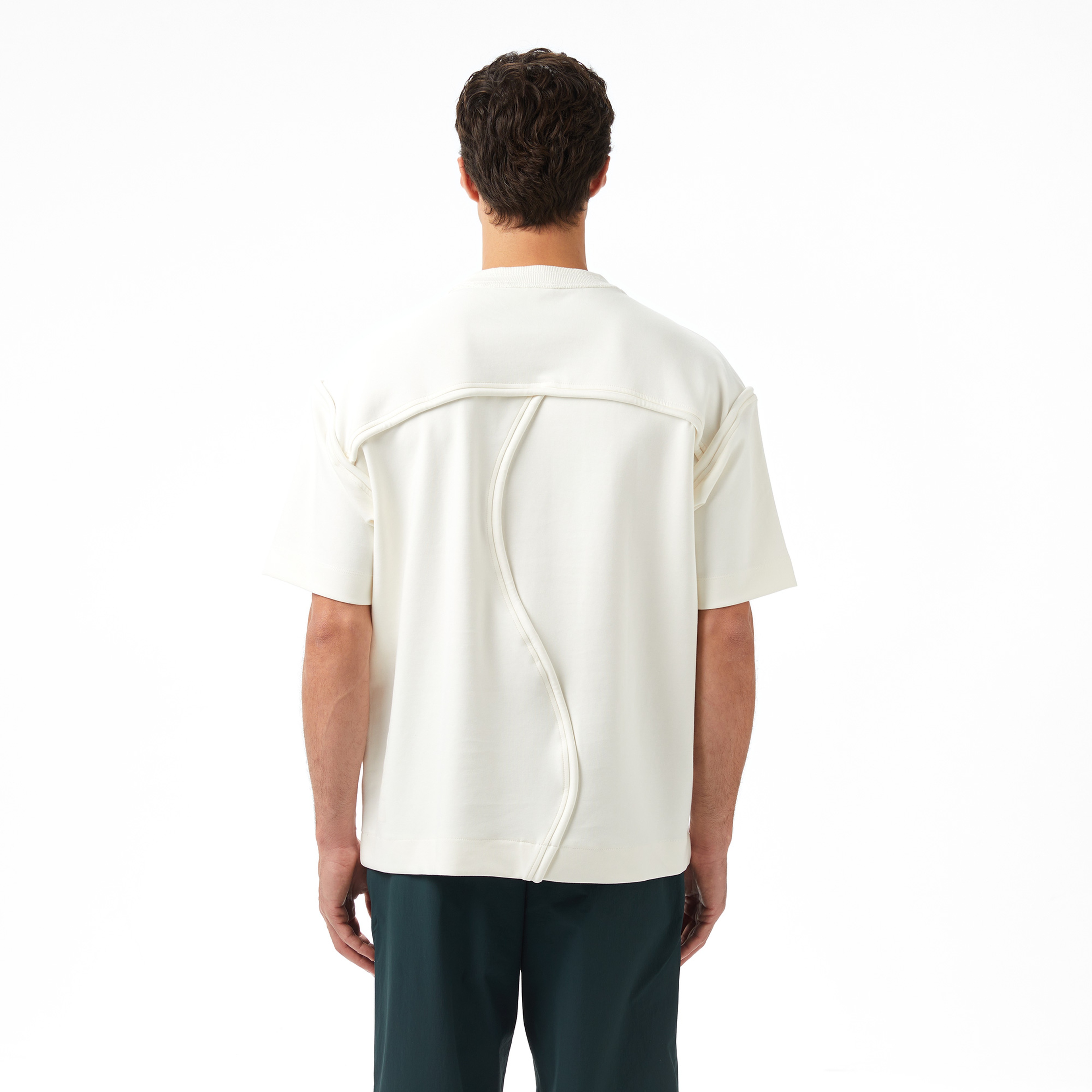 Lacoste x House of SuperStep Regular Fit Erkek Beyaz T-Shirt