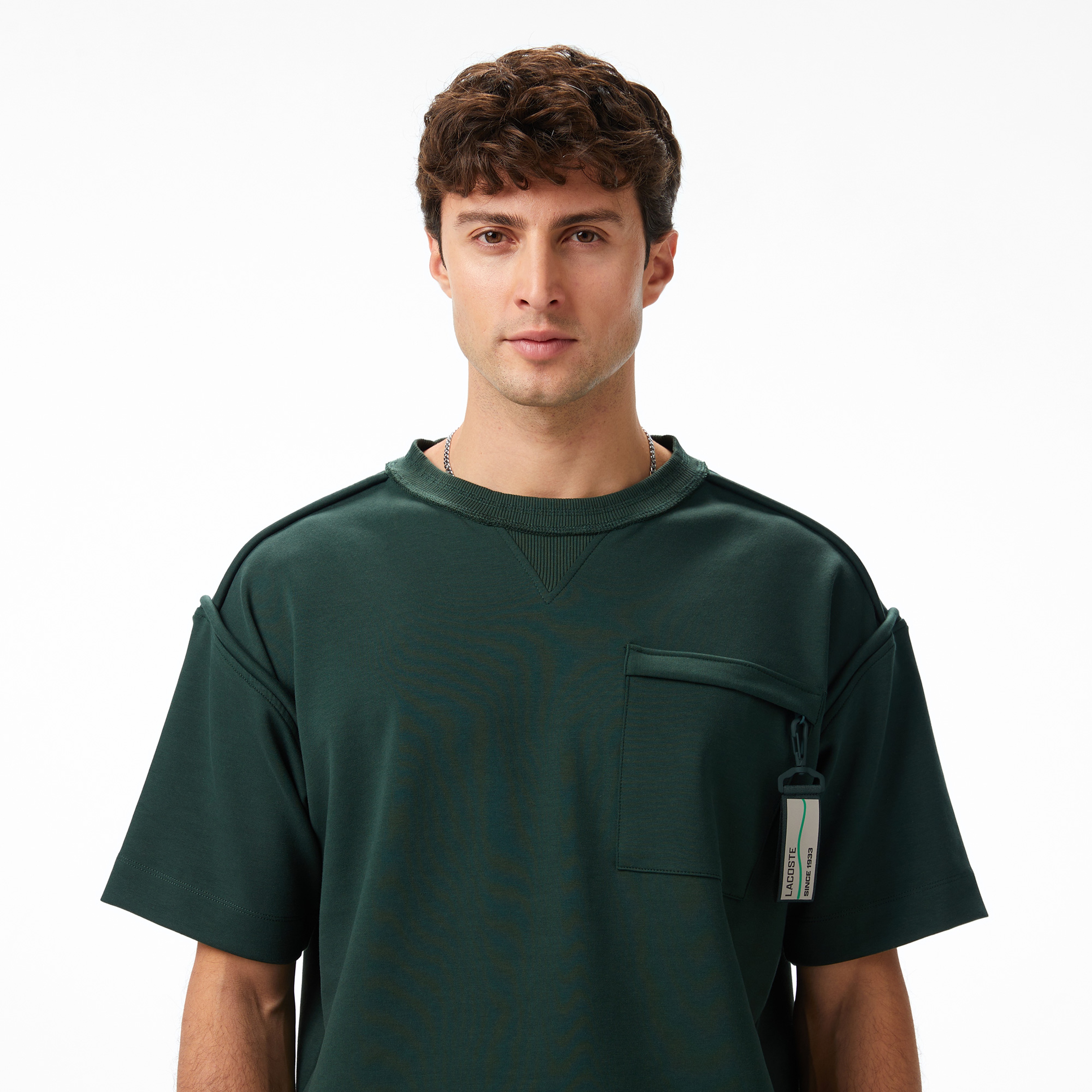 Lacoste x House of SuperStep Regular Fit Erkek Yeşil T-Shirt