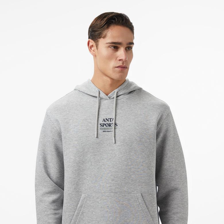Anta Beach Party Erkek Gri Sweatshirt