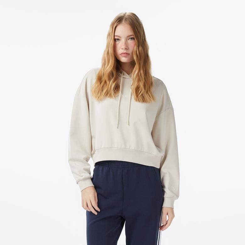 Anta Iconic Kadın Beyaz Sweatshirt