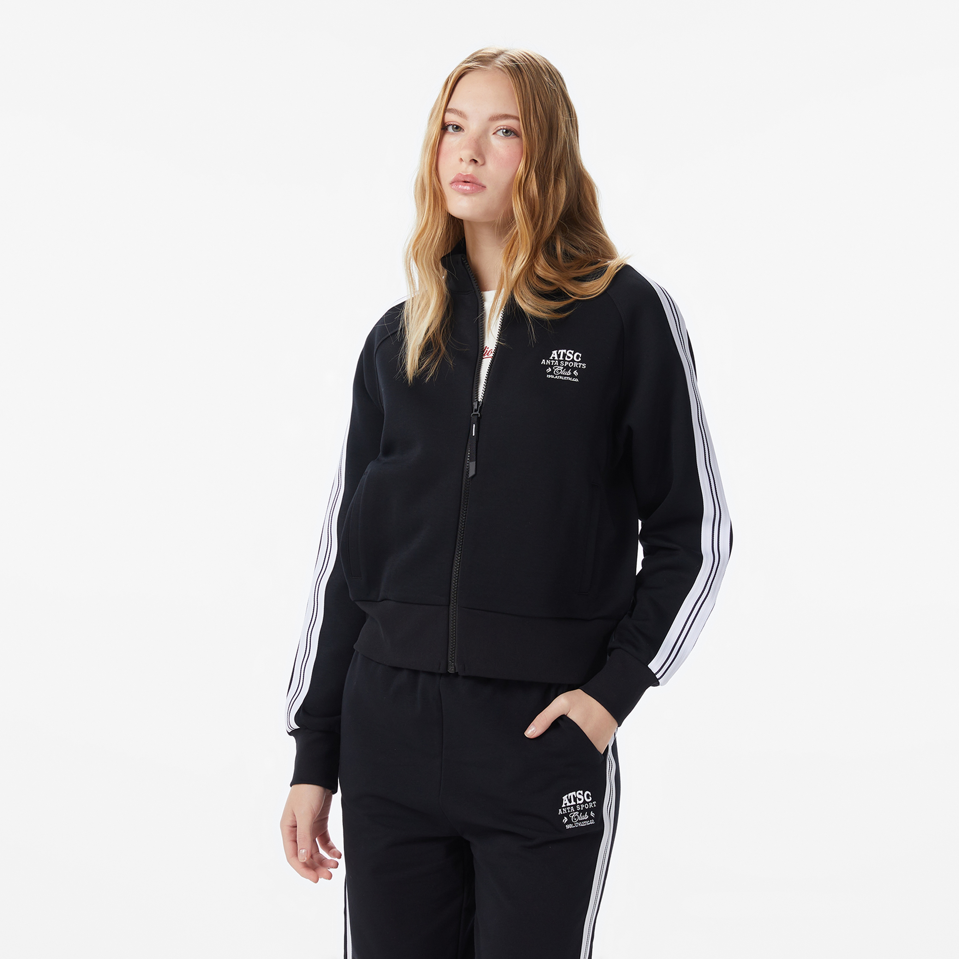 Anta Beach Party Siyah Kadın Eşofman Üstü