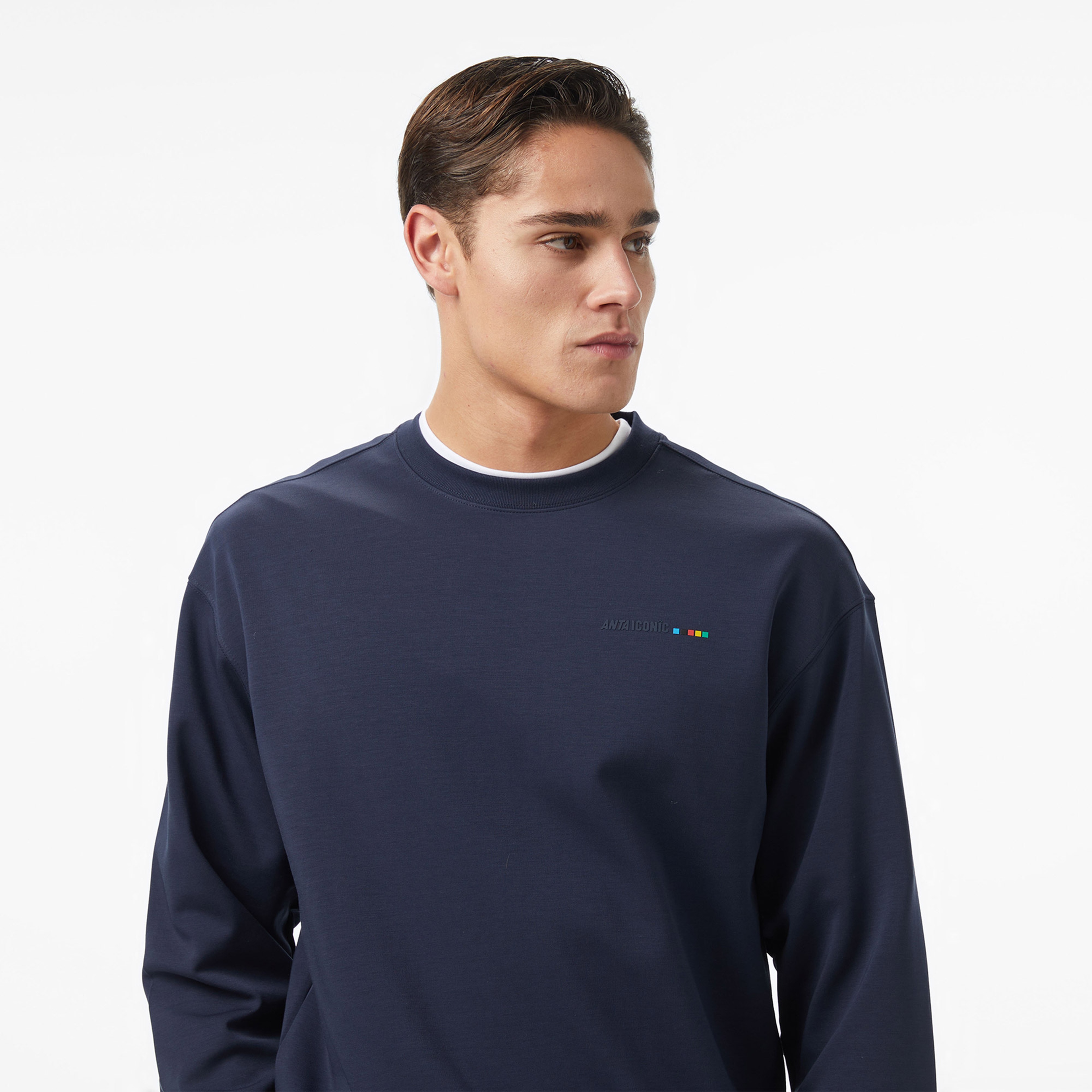 Anta Iconic Erkek Mavi Sweatshirt