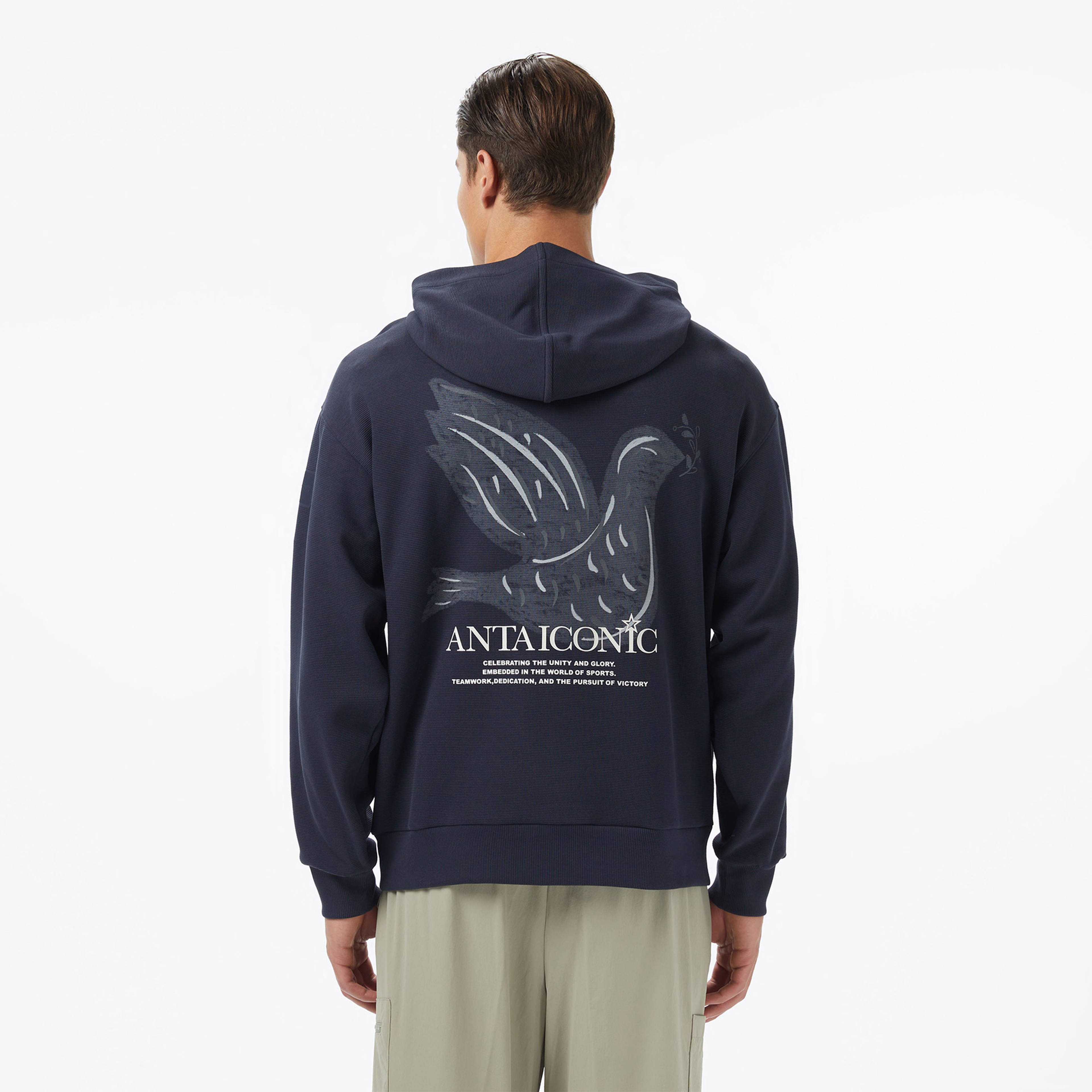 Anta Iconic Erkek Mavi Sweatshirt