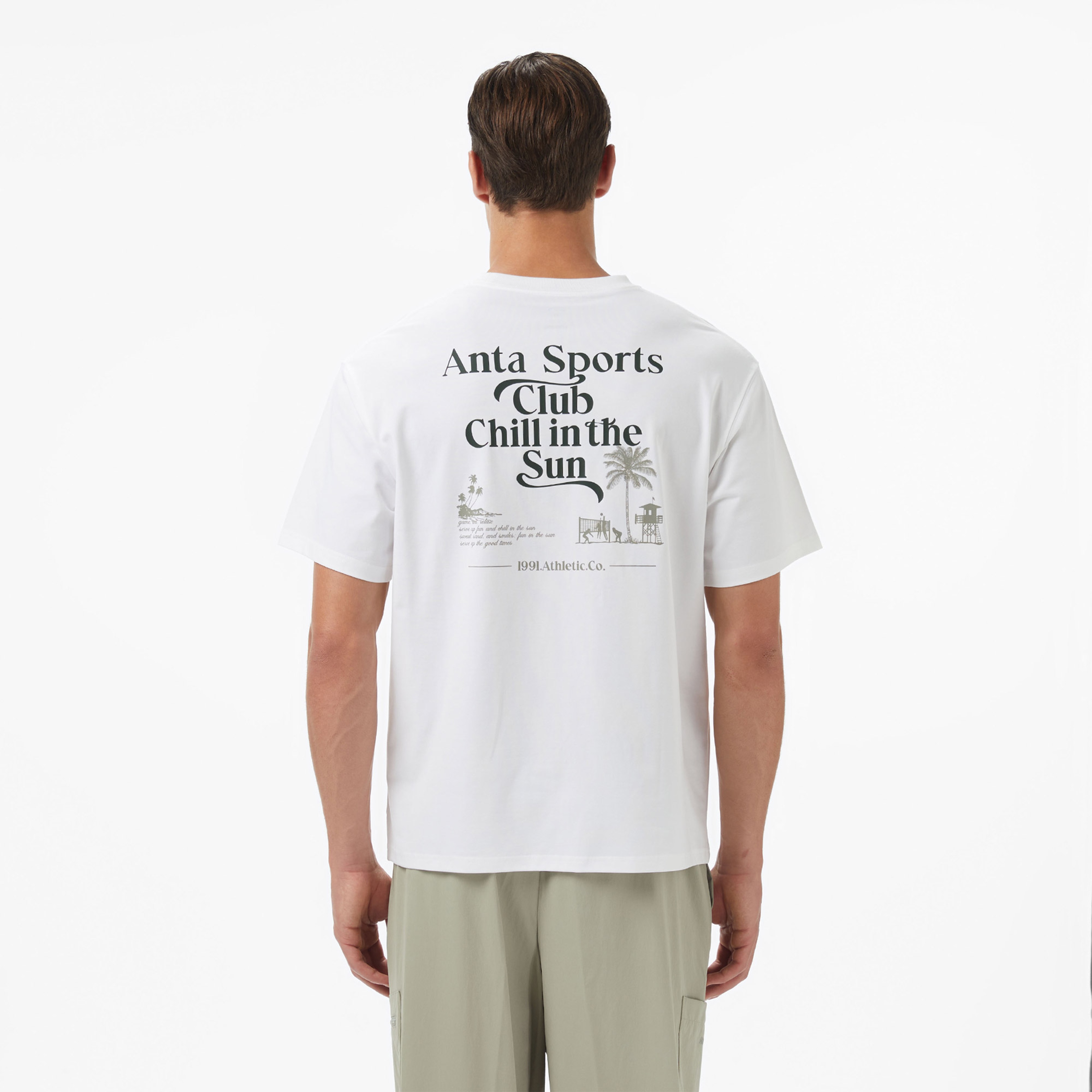 Anta Beach Party Erkek Beyaz T-Shirt