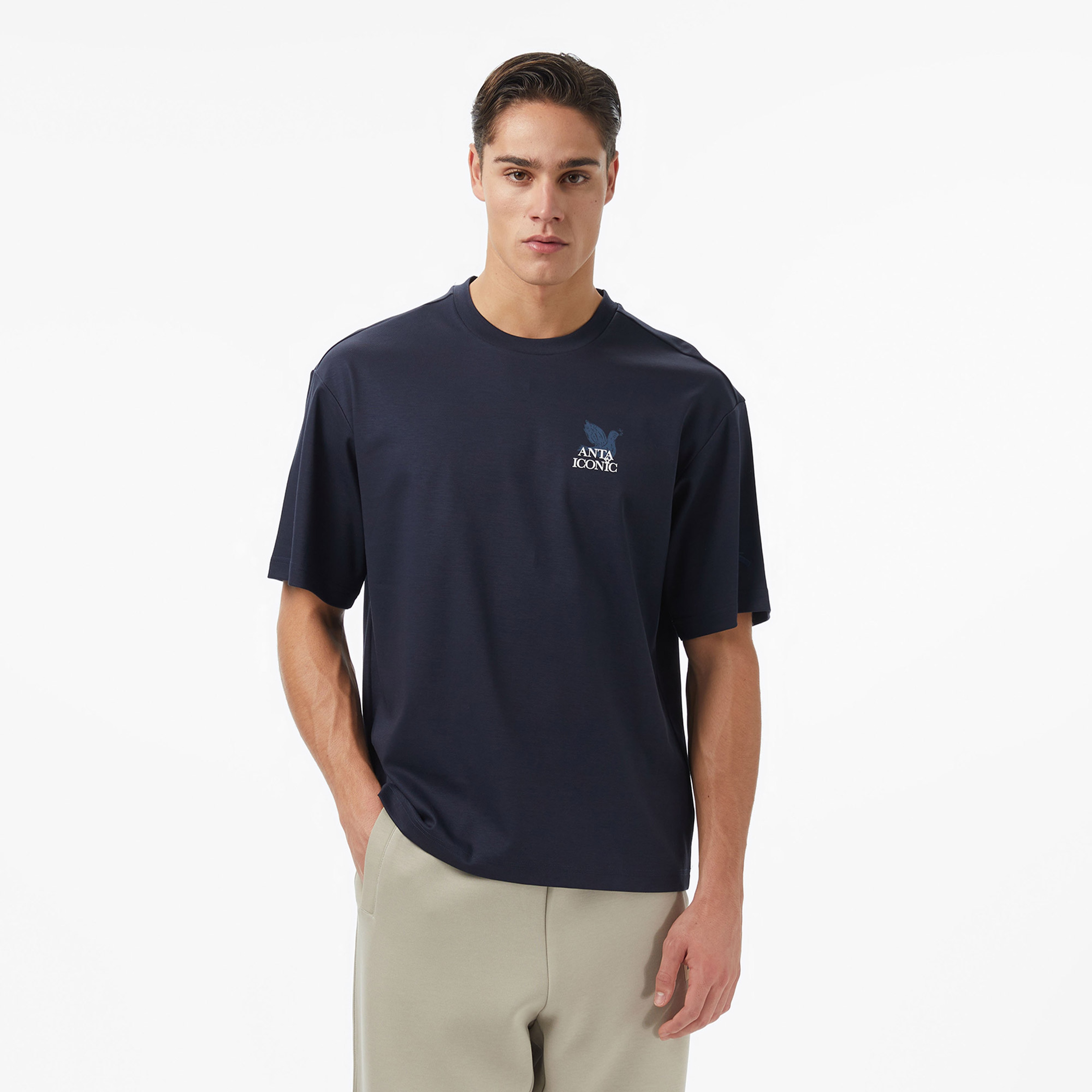 Anta Iconic Erkek Mavi Tişört